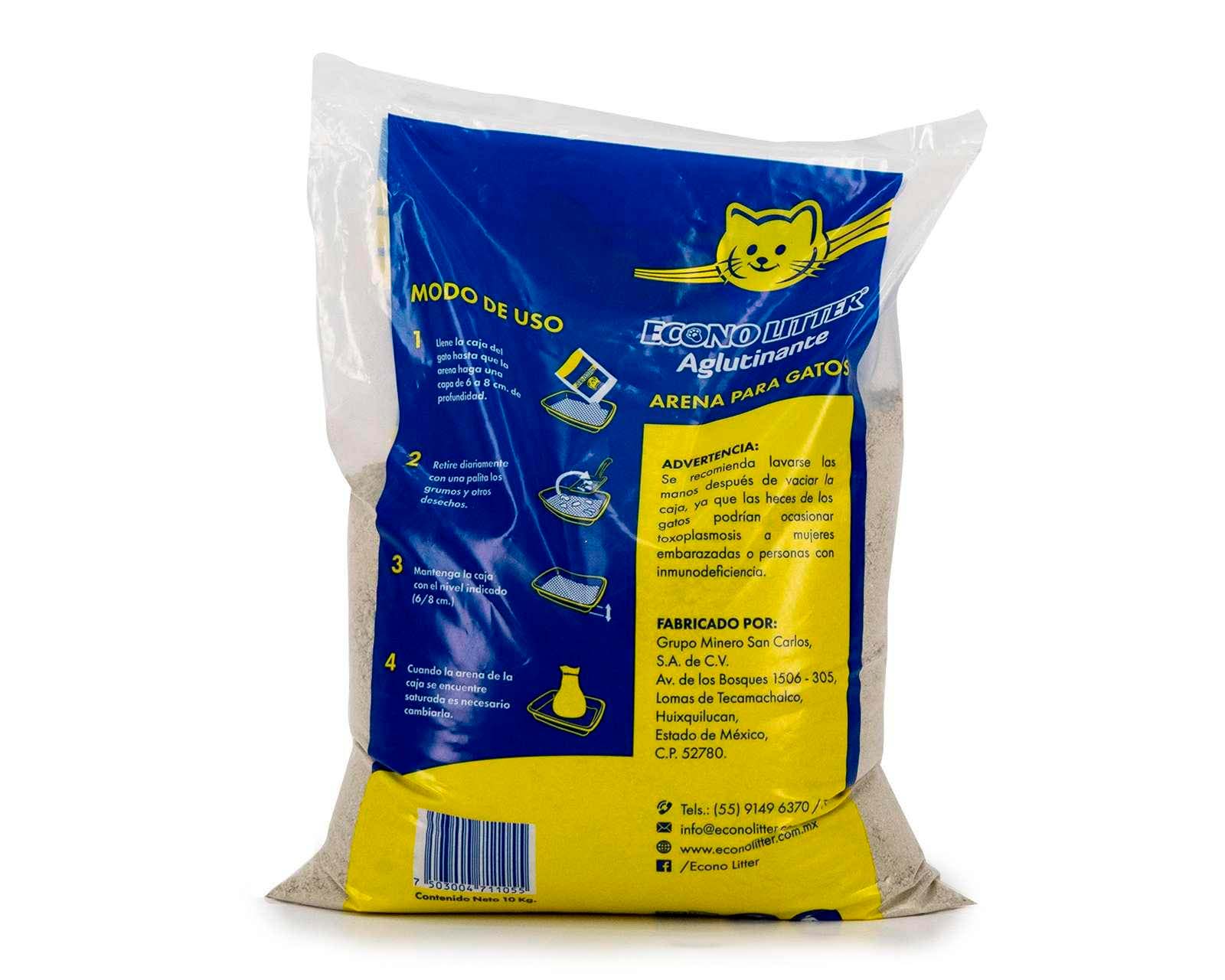 Foto 3 pulgar | Foto 2 | Arena para Gato Econo Litter Aglutinante 10 kg