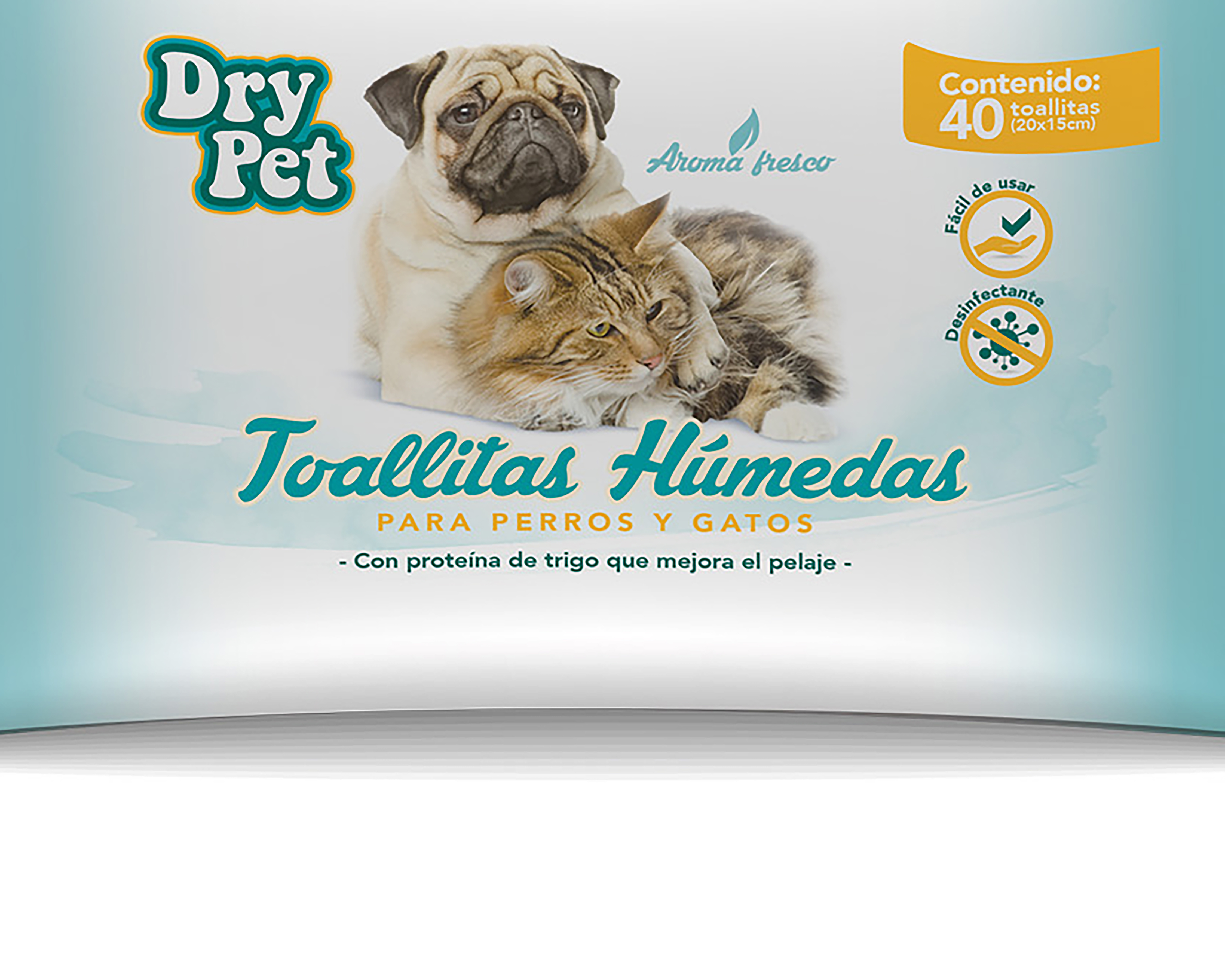 Foto 3 pulgar | Foto 2 | Toallas Húmedas Fancy Pets Dry Pet para Mascota 40 Piezas