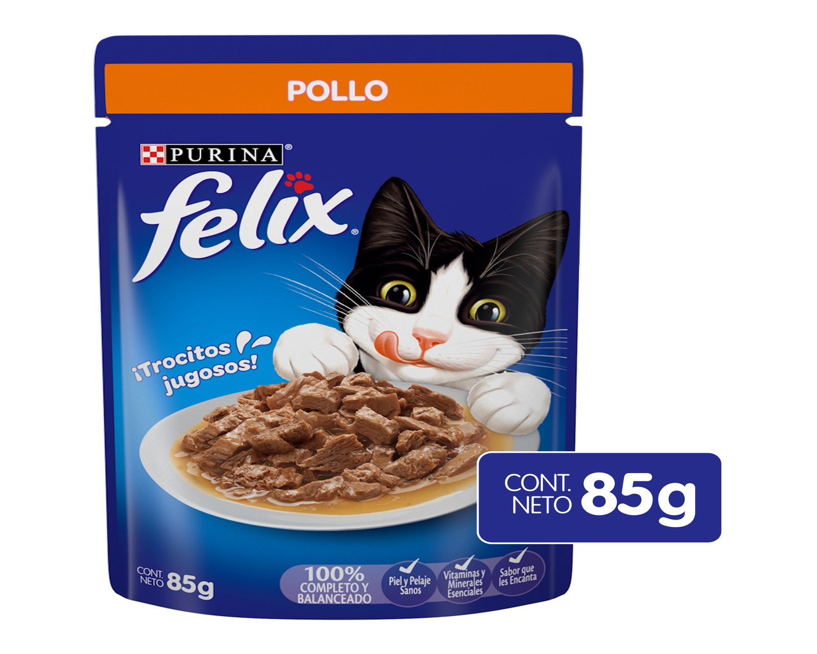 Foto 2 pulgar | Foto 1 | Alimento para Gato Purina Felix Adulto 85 g
