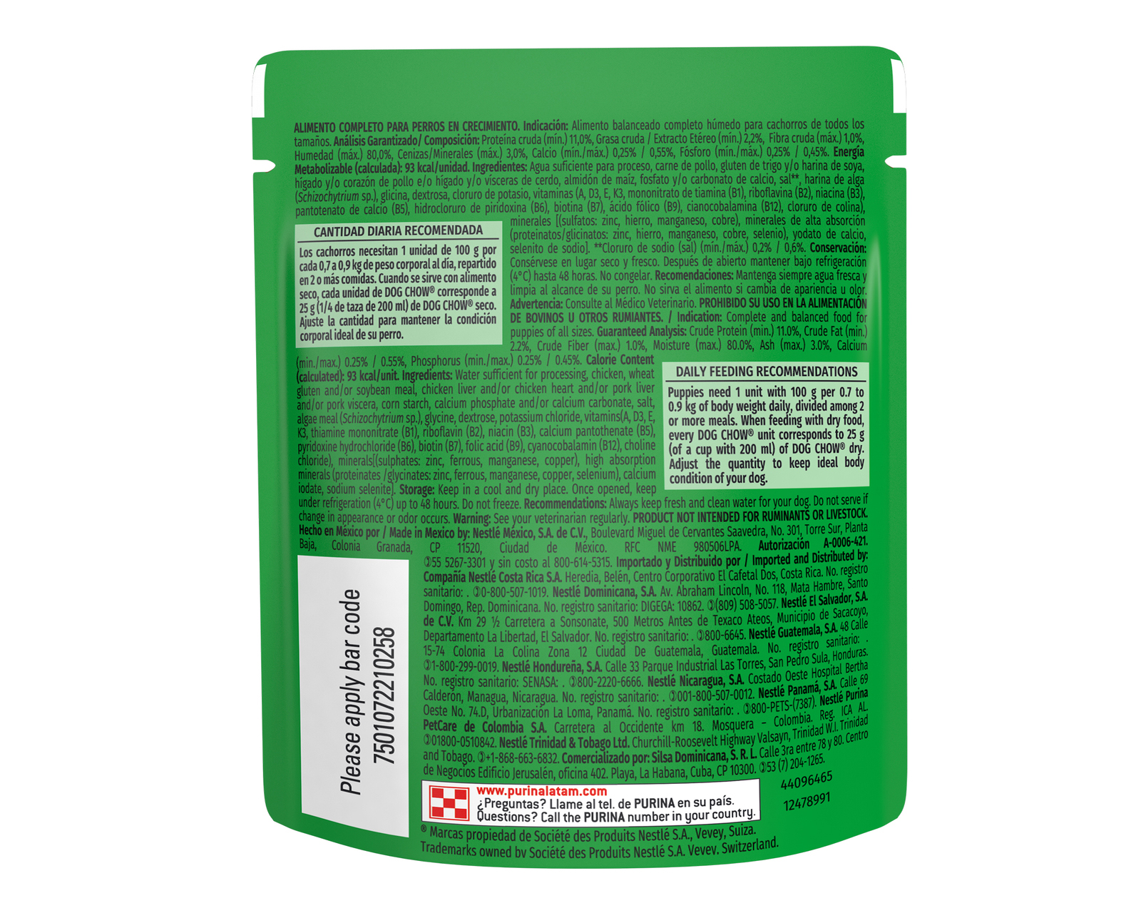 Foto 2 | Foto 2 | Alimento para Perro Purina Dog Chow Cachorros 100 g