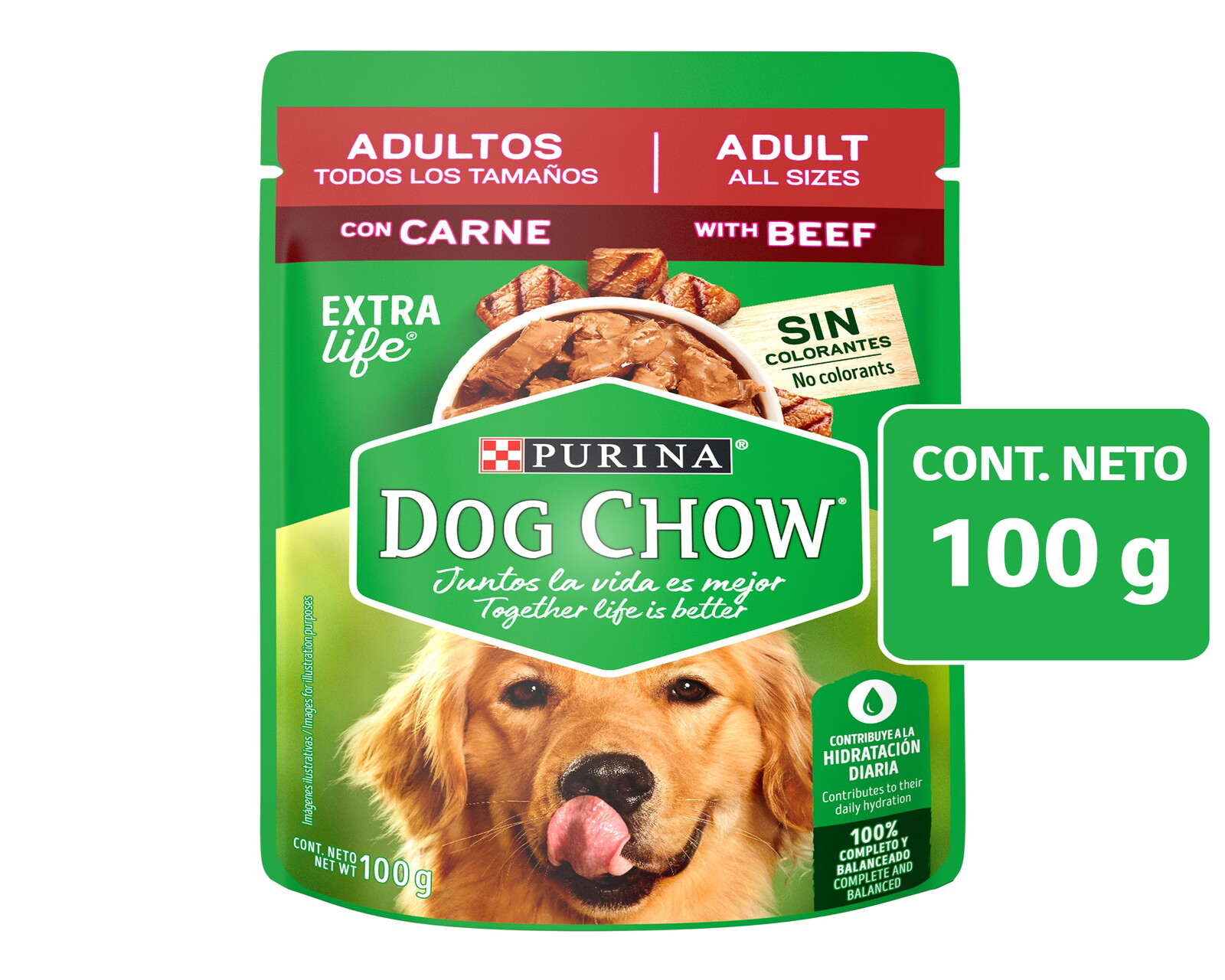 Foto 2 pulgar | Foto 1 | Alimento para Perro Purina Dog Chow Adulto 100 g