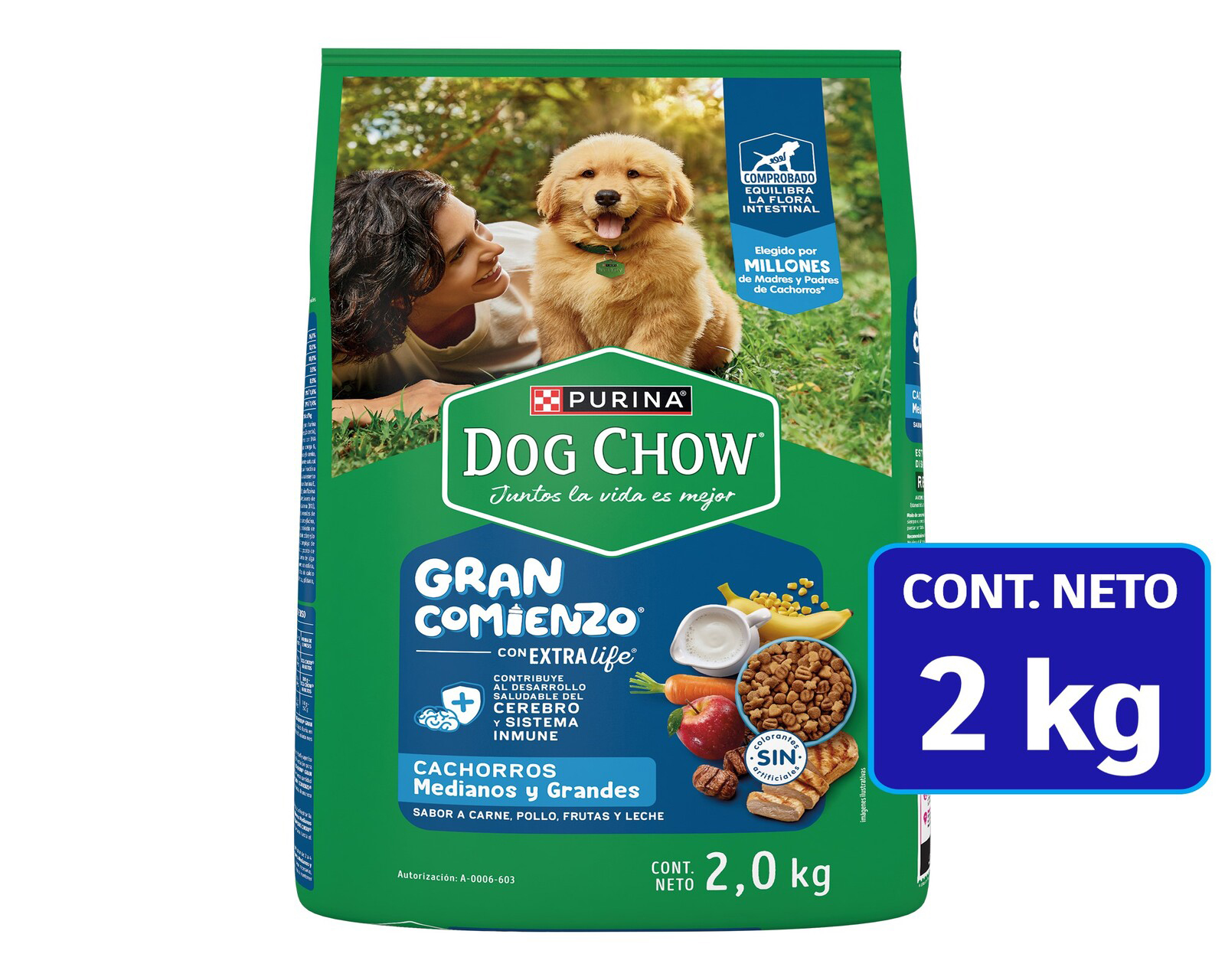 Alimento para Perro Purina Dog Chow Cachorro 2 kg