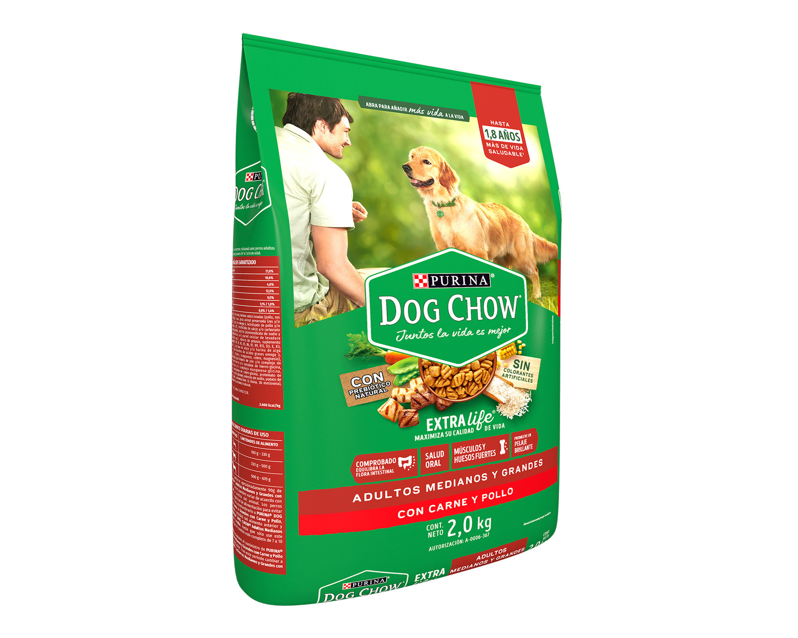 Foto 9 pulgar | Foto 8 | Alimento para Perro Purina Dog Chow Adulto 2 kg