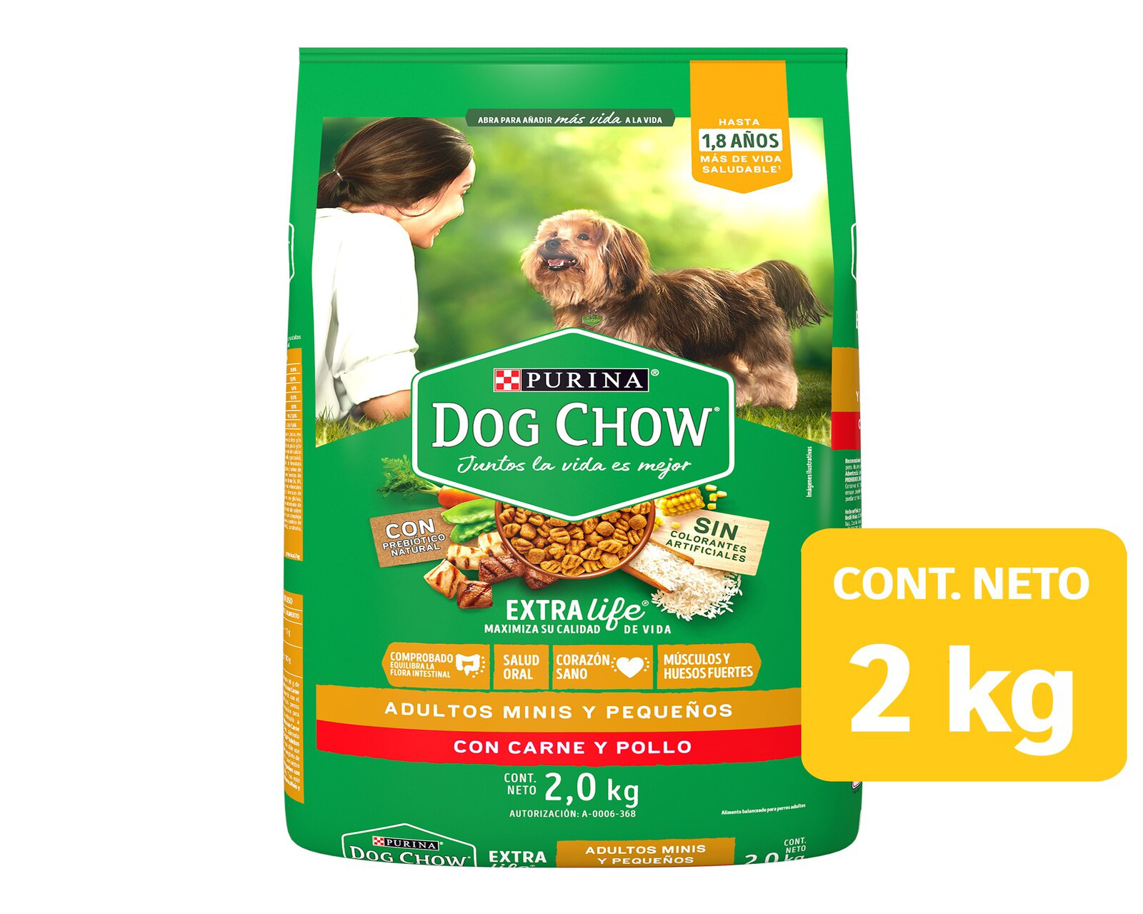 Foto 2 pulgar | Foto 1 | Alimento para Perro Purina Dog Chow Adulto 2 kg