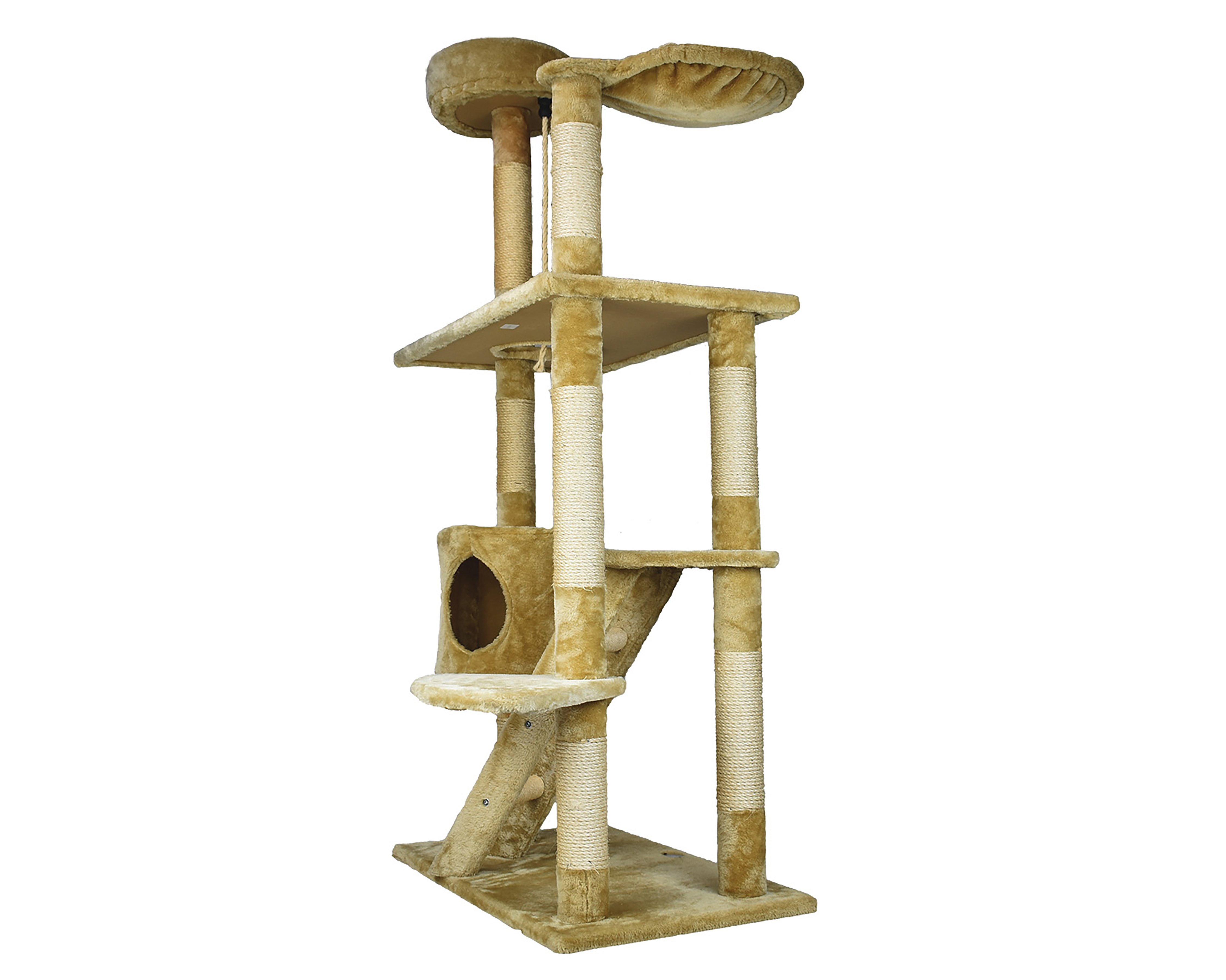 Foto 4 pulgar | Foto 3 | Árbol Rascador para Gato Fancy Pets Byblos con Casa y Escalera