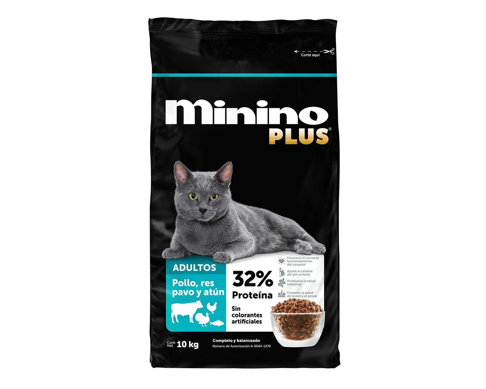 Foto 1 | Foto 1 | Alimento para Gato Minino Plus Adulto 10 kg