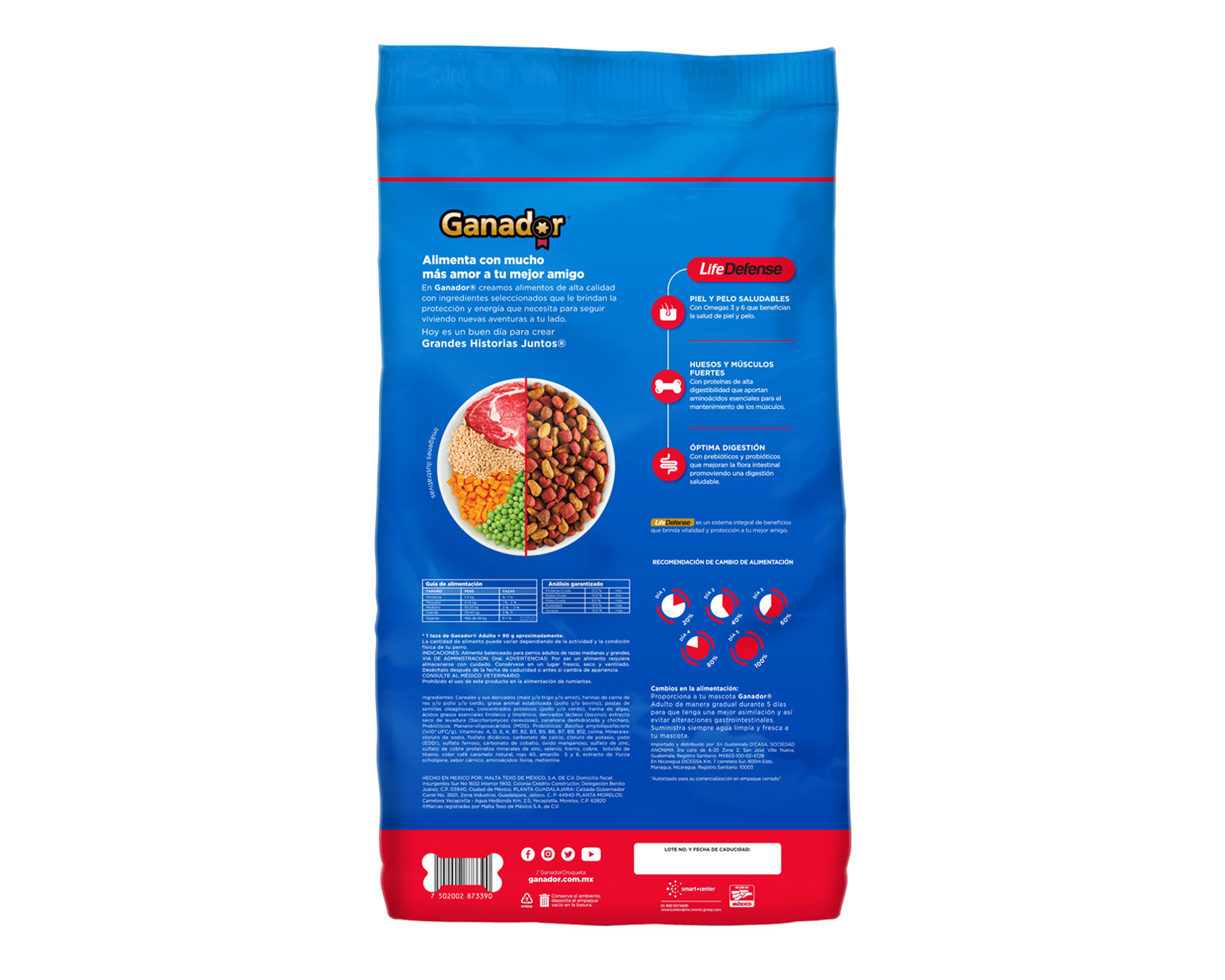 Foto 3 pulgar | Foto 2 | Alimento para Perro Ganador Adulto Razas Medianas y Grandes 20 kg