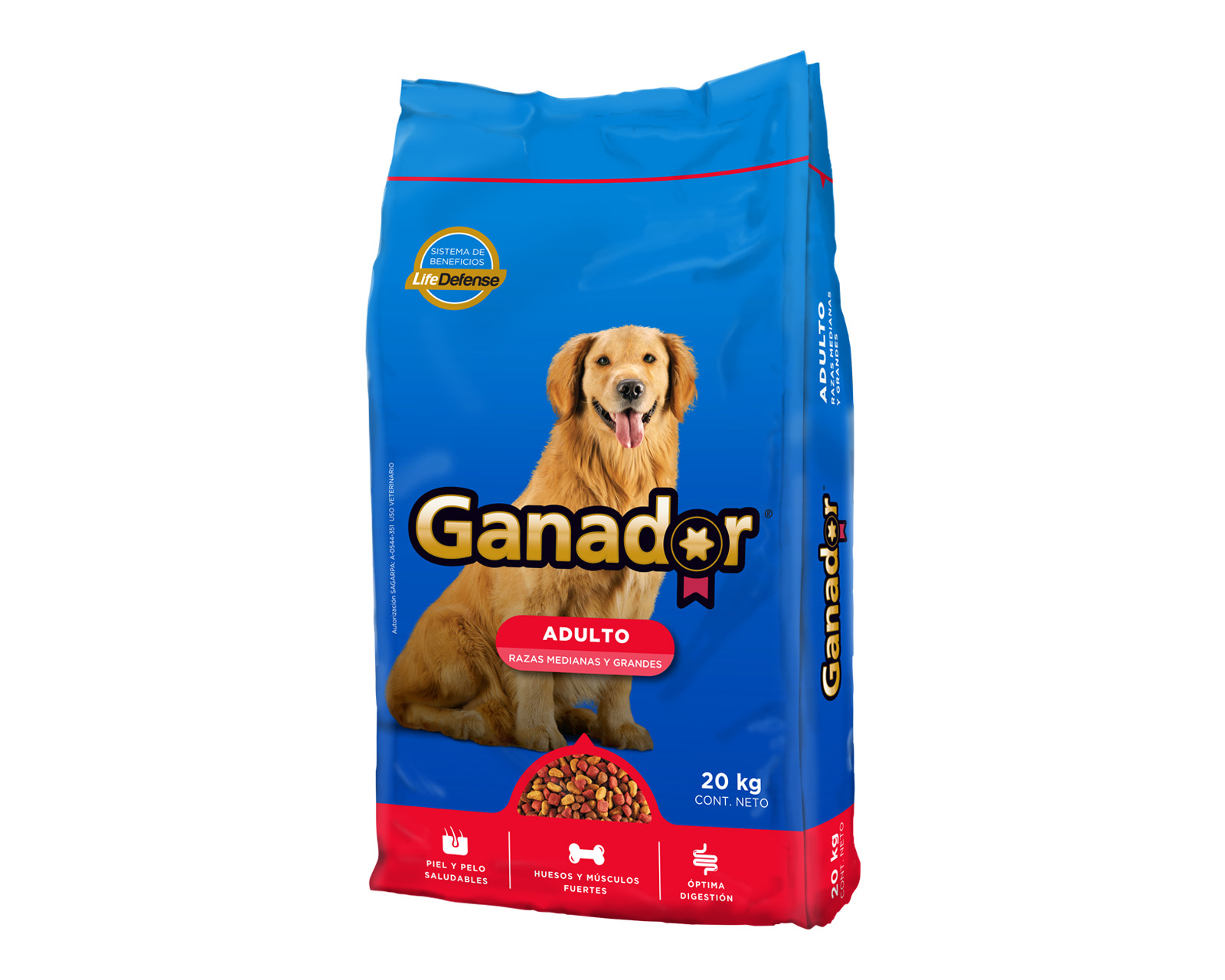 Foto 3 | Foto 3 | Alimento para Perro Ganador Adulto Razas Medianas y Grandes 20 kg
