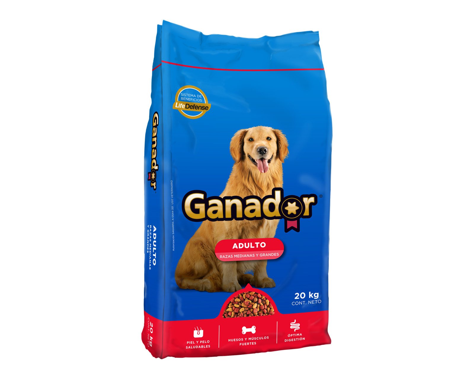 Foto 5 pulgar | Foto 4 | Alimento para Perro Ganador Adulto Razas Medianas y Grandes 20 kg