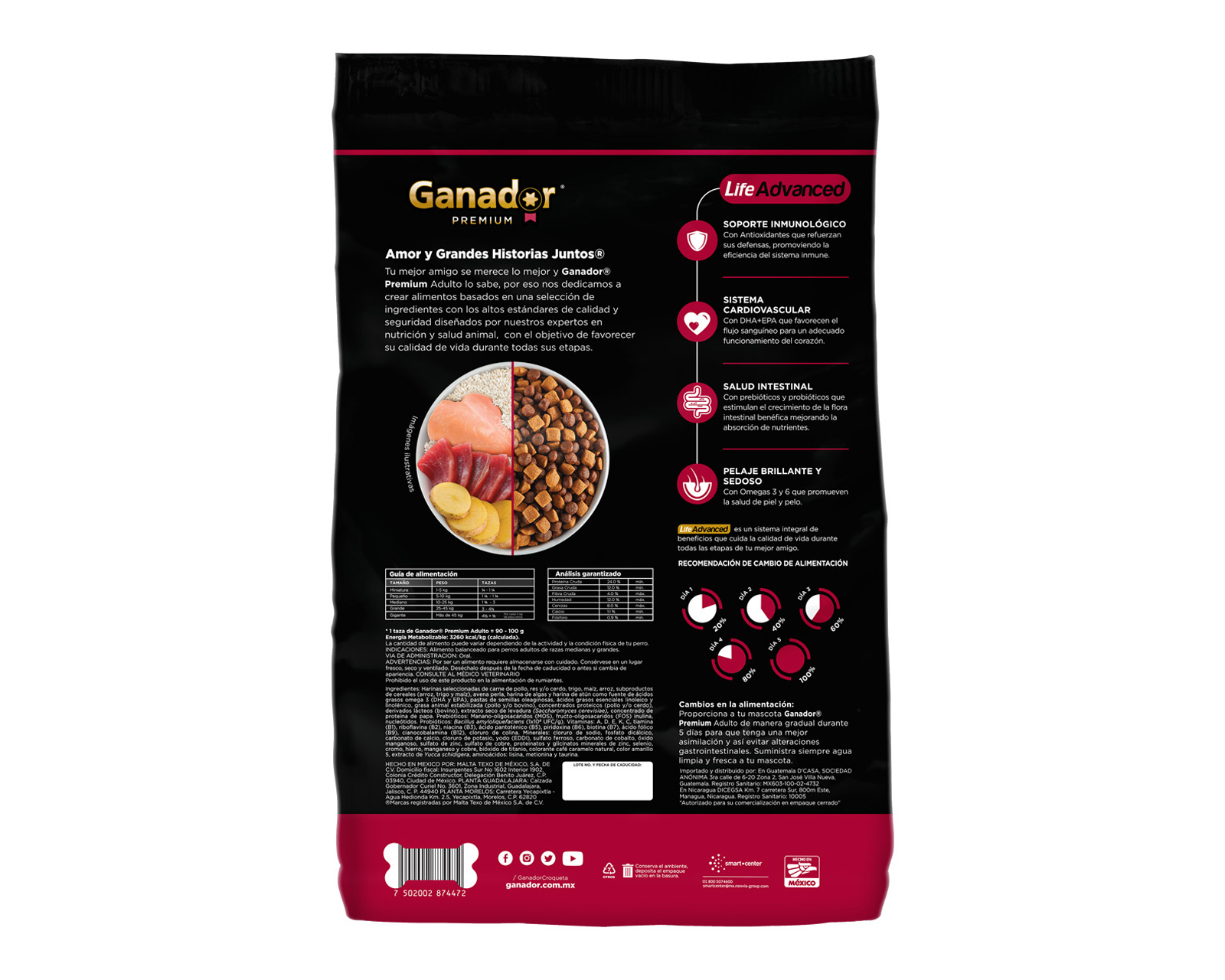 Foto 2 | Foto 2 | Alimento para Perro Ganador Premium Adulto Razas Medianas y Grandes 15 kg