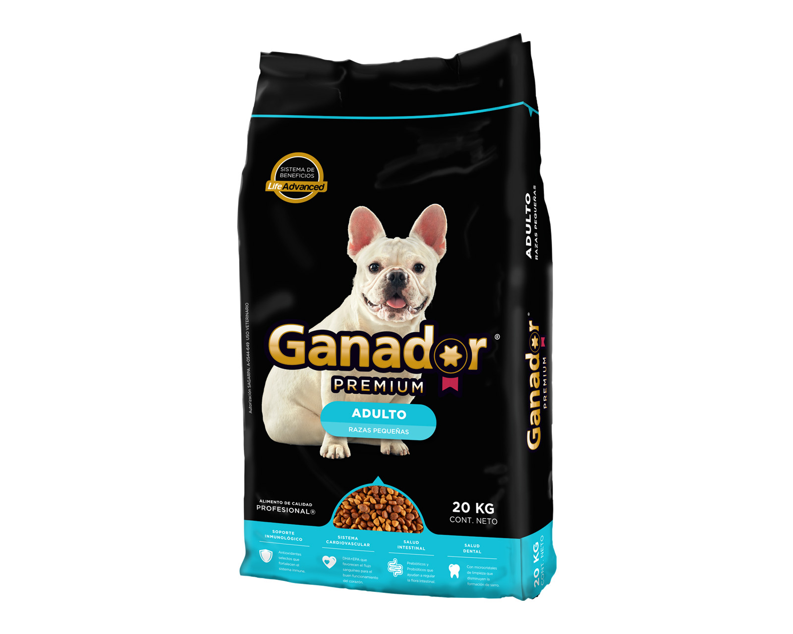 Foto 4 pulgar | Foto 3 | Alimento para Perro Ganador Premium Adulto Razas Pequeñas 20 kg