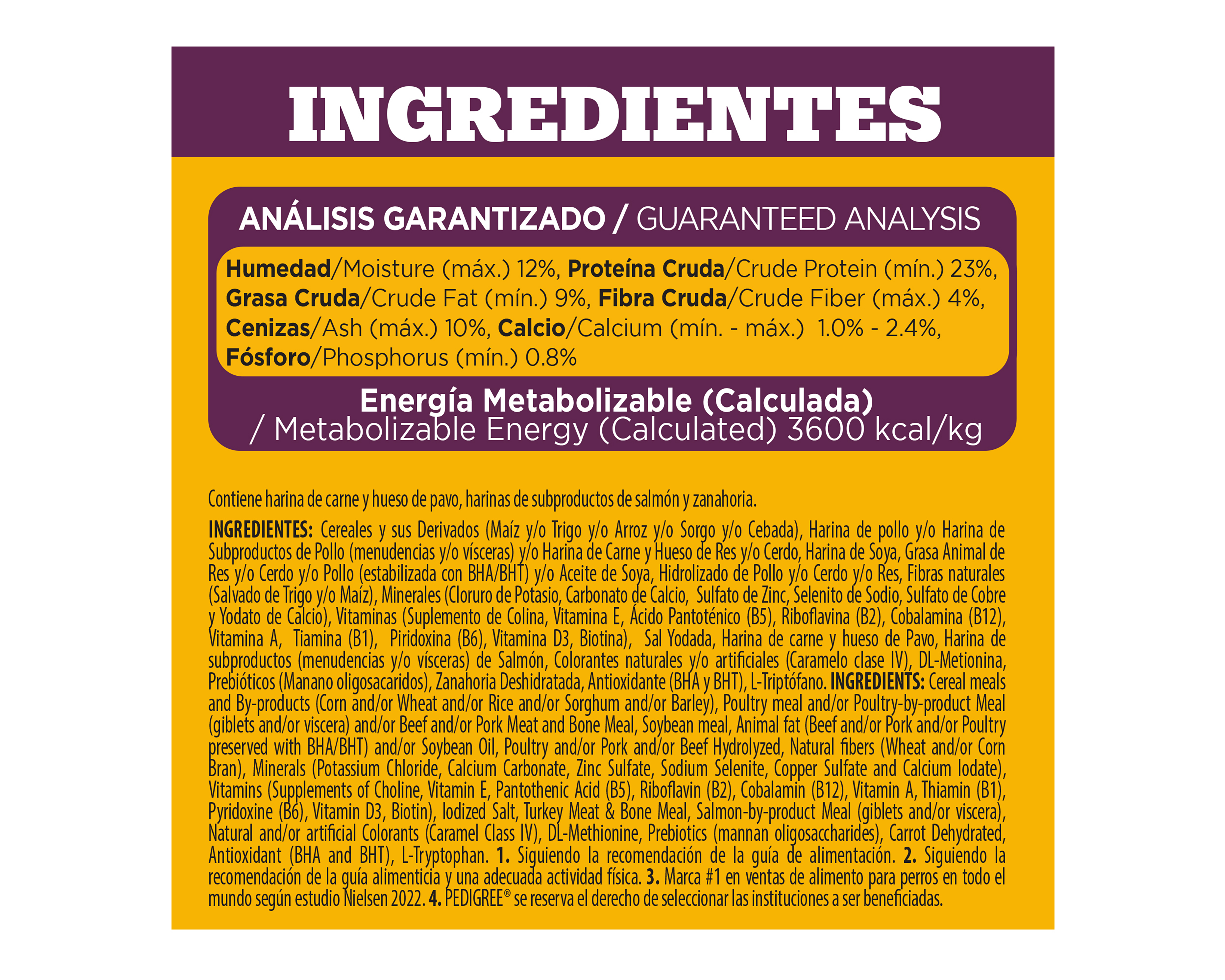 Foto 5 pulgar | Foto 4 | Alimento para Perro Pedigree Adulto 420 g