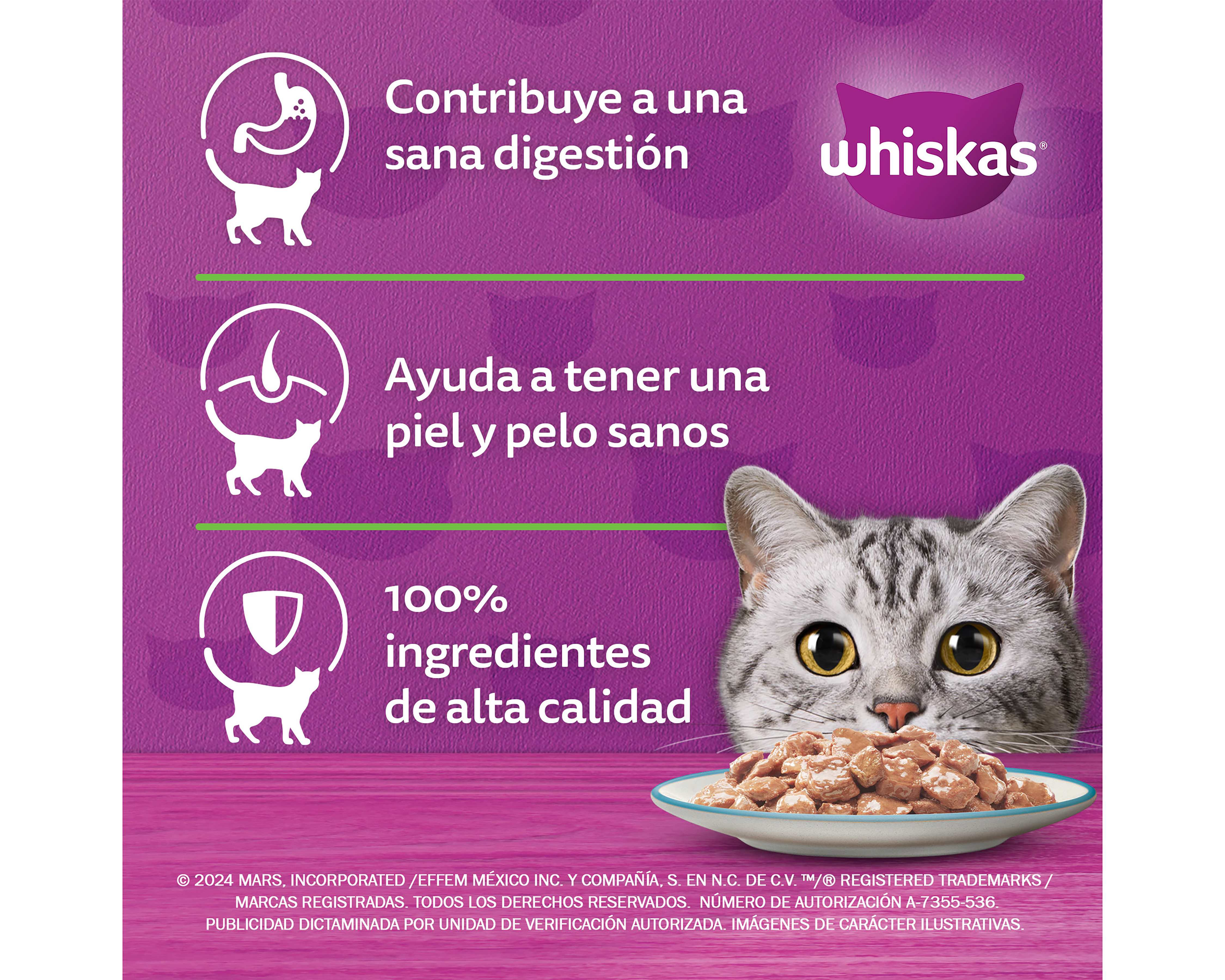 Foto 5 pulgar | Foto 4 | Alimento para Gato Whiskas Adulto 85 g