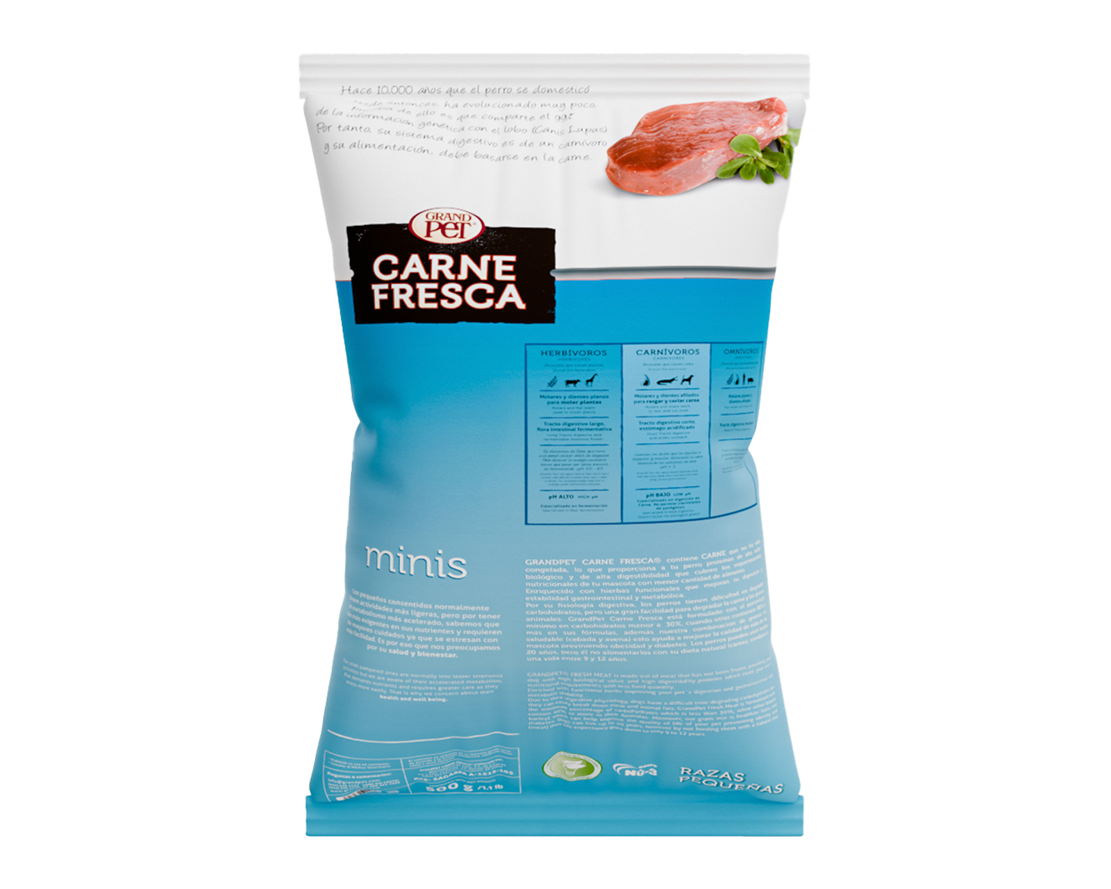 Foto 4 pulgar | Foto 3 | Alimento para Perro Grandpet Adulto Raza Pequeña 500 g