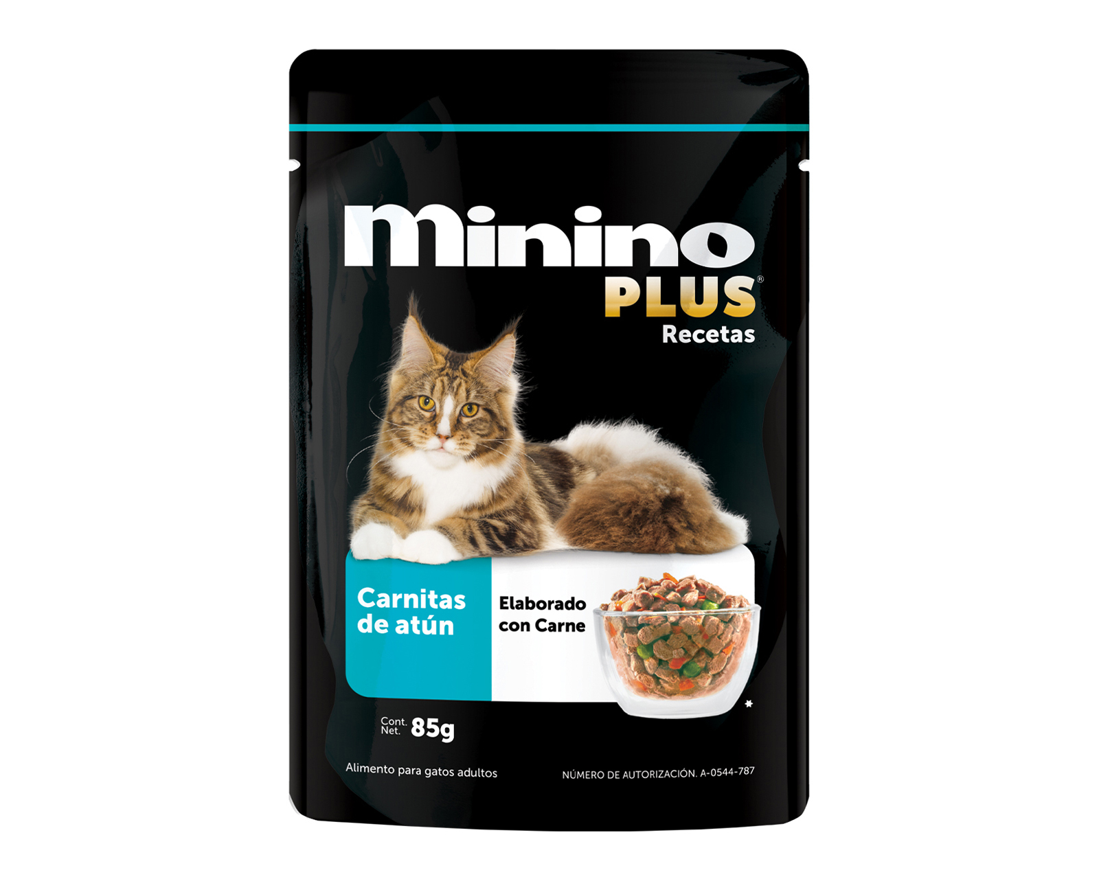 Foto 2 pulgar | Foto 1 | Alimento para Gato Minino Plus Adulto 85 g