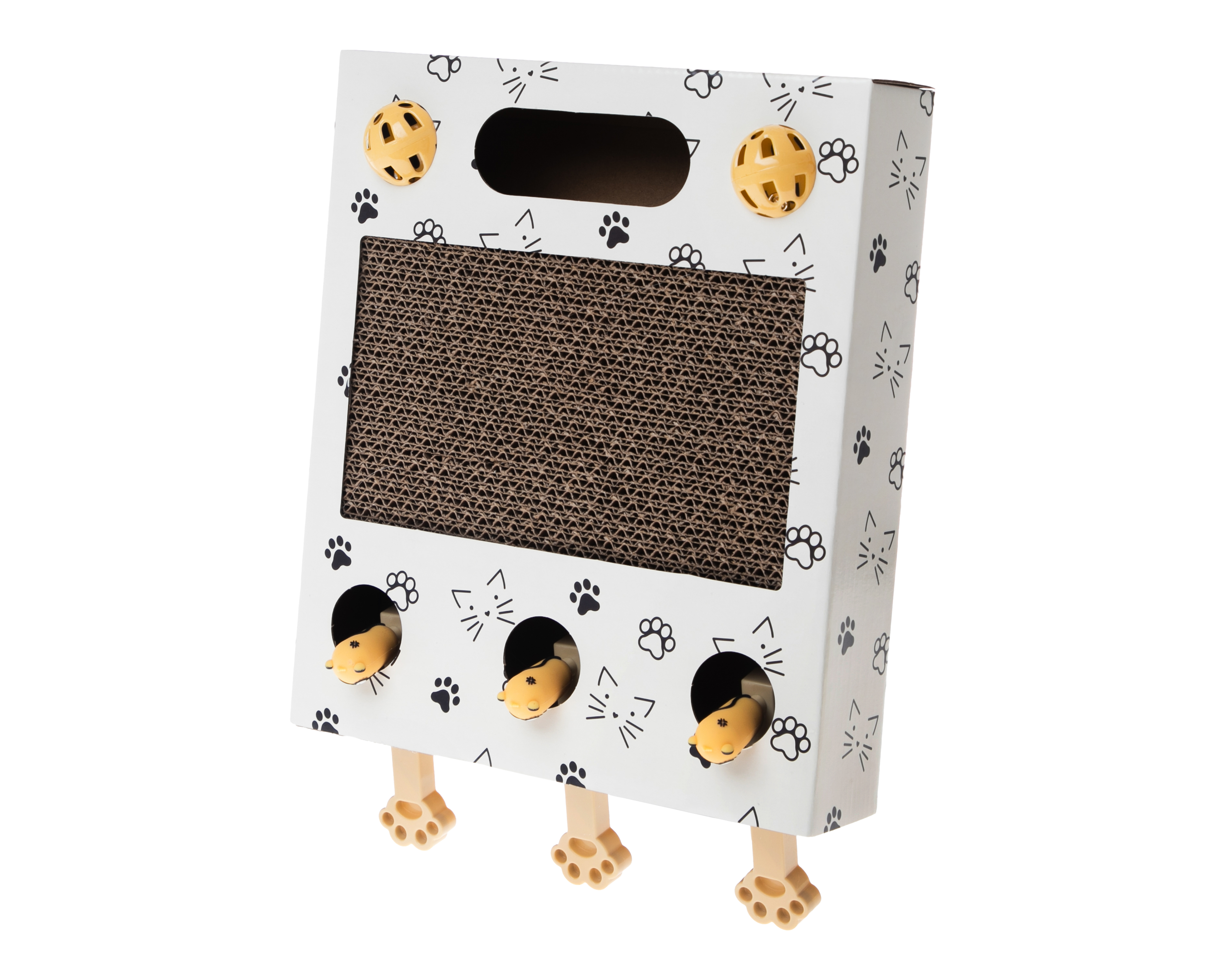 Rascador para Gato Huppy con Juguete