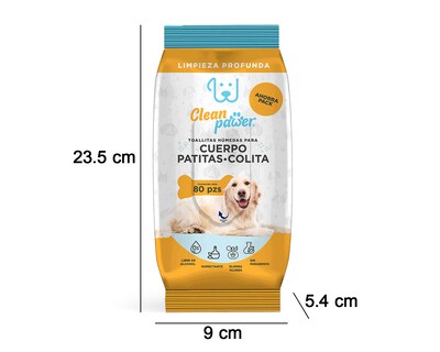Foto 4 | Foto 4 | Toallitas Húmedas para Mascota Clean Pawer Cuerpo Patitas y Colita 80 Piezas