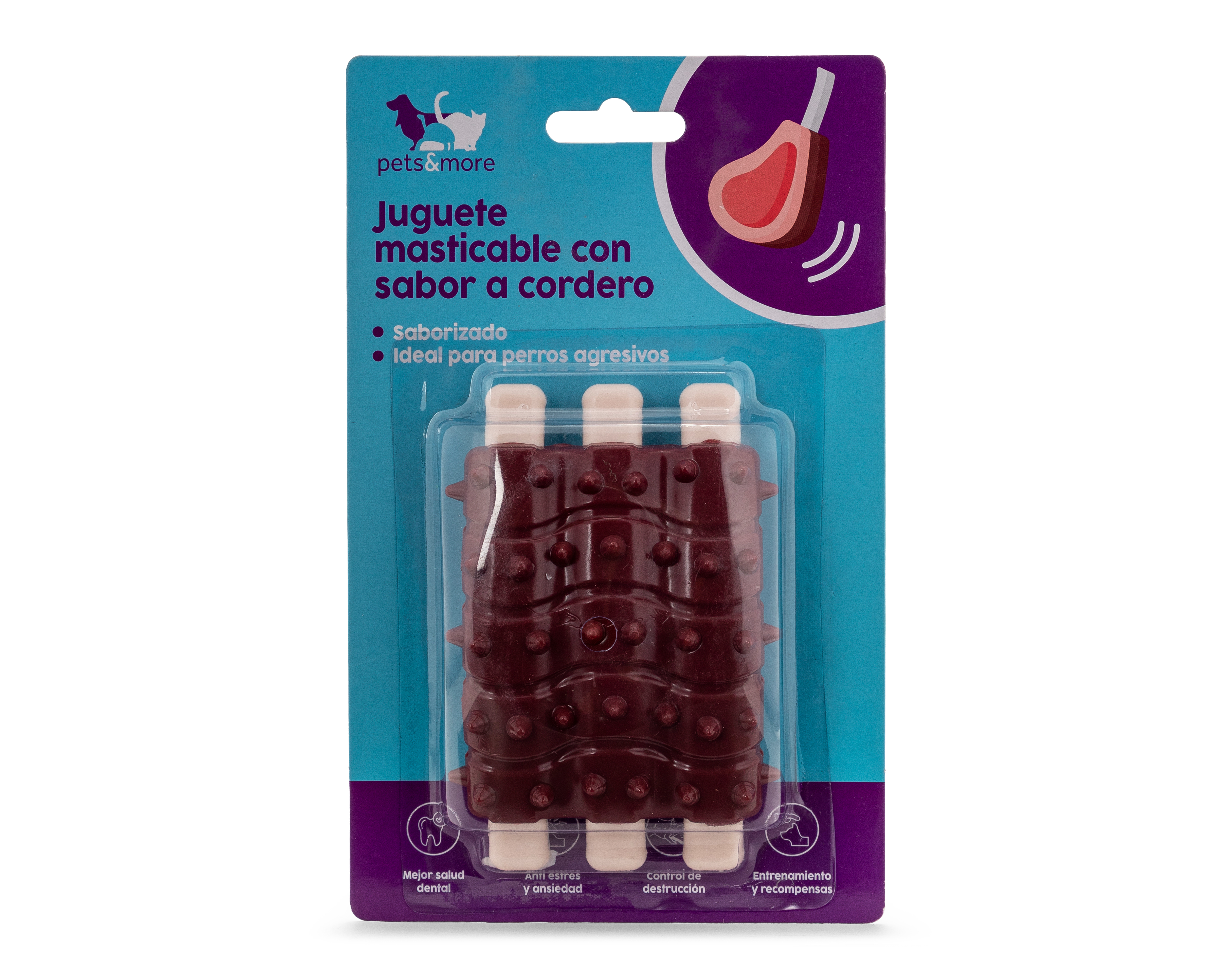 Foto 2 pulgar | Foto 1 | Juguete Masticable para Perro Pets & More Sabor Cordero