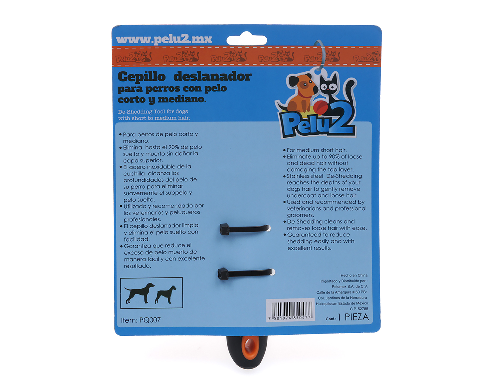 Foto 4 | Foto 4 | Cepillo para Perro Pelu2 Deslanador