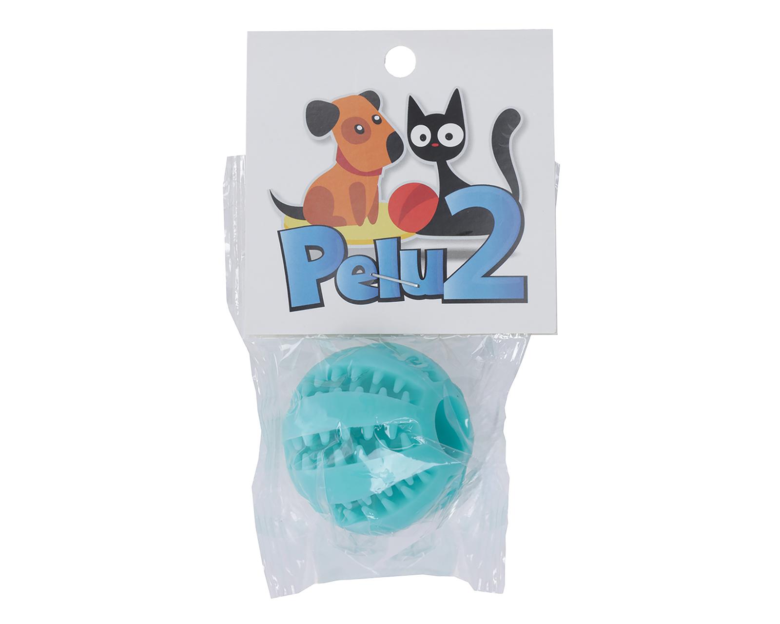 Foto 2 pulgar | Foto 1 | Juguete para Perro Pelu2 Pelota Limpia Dientes