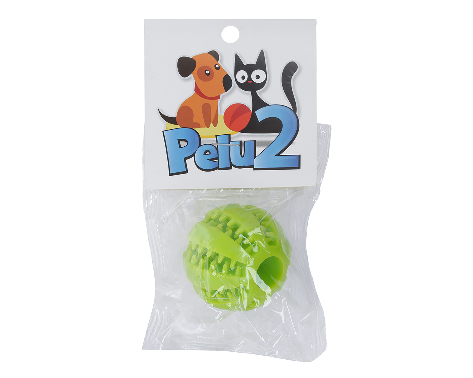Foto 2 pulgar | Foto 1 | Juguete para Perro Pelu2 Pelota Limpia Dientes