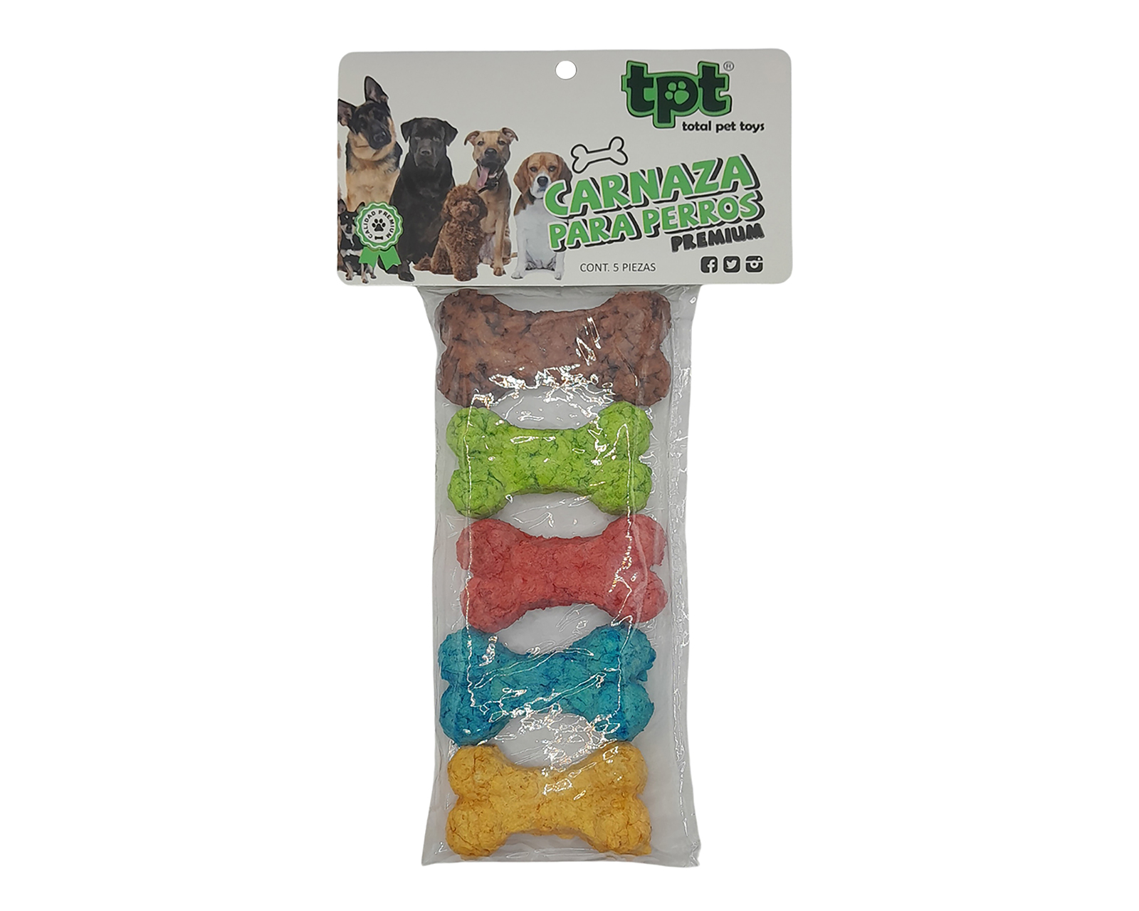 Carnaza para Perro Total Pet Toys 5 Piezas