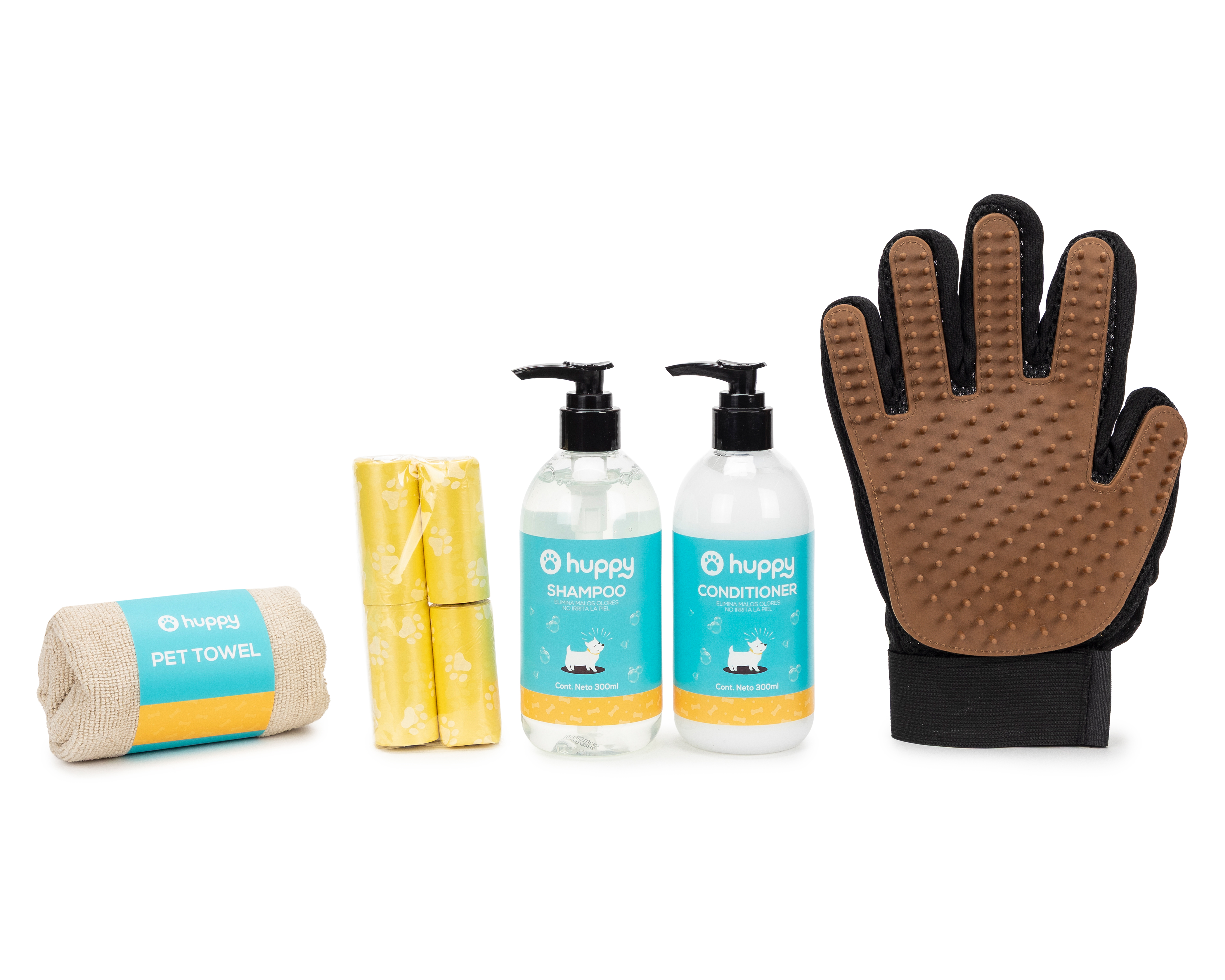 Set de Baño para Mascotas Huppy 8 Piezas