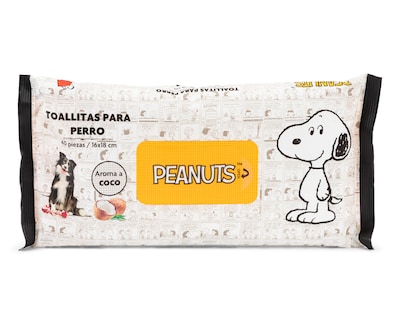 Foto 1 | Foto 1 | Toallitas Húmedas Peanuts para Perro 40 Piezas