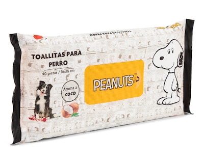 Foto 3 | Foto 3 | Toallitas Húmedas Peanuts para Perro 40 Piezas