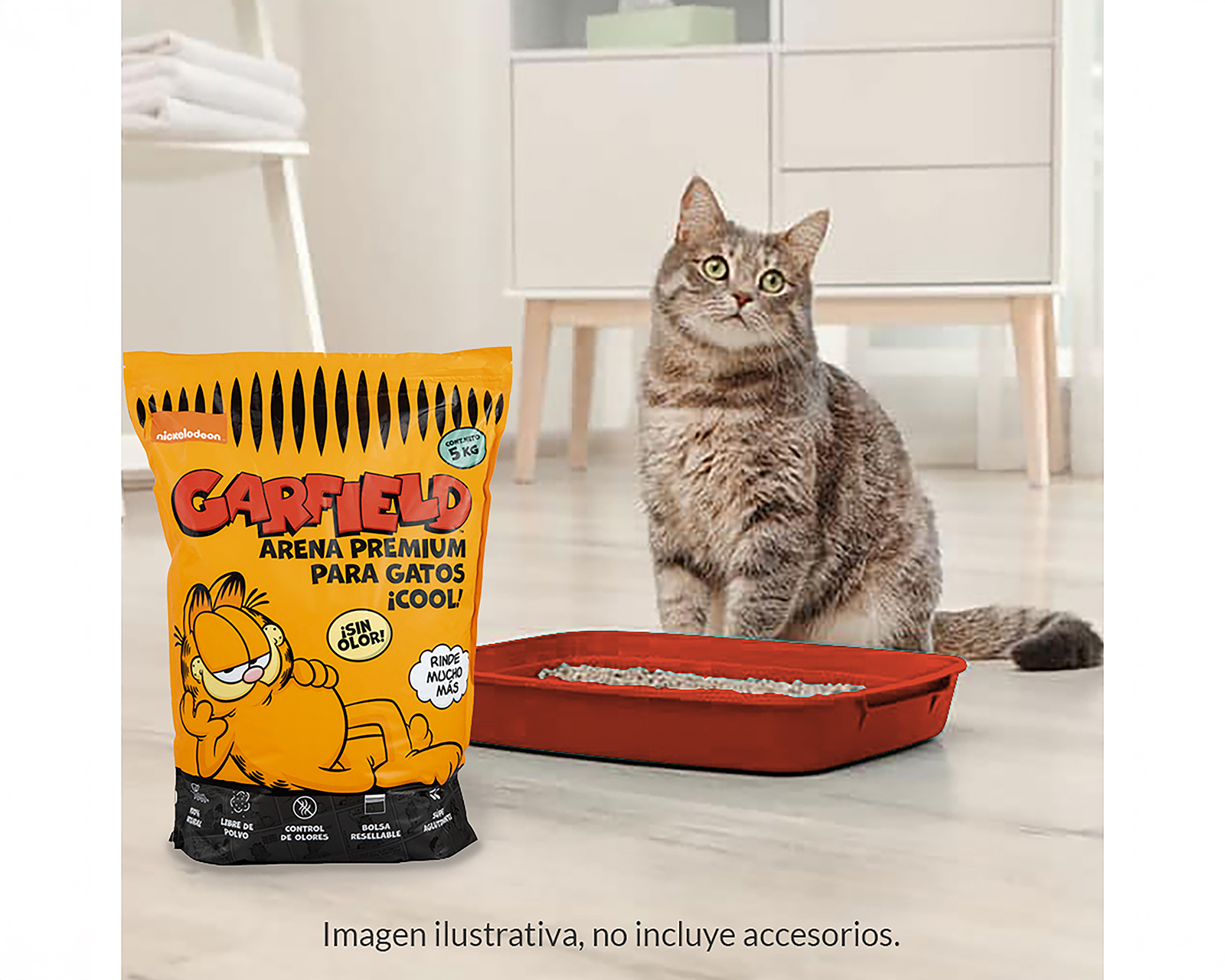 Foto 5 pulgar | Foto 4 | Arena para Gato Pets & More 5 kg