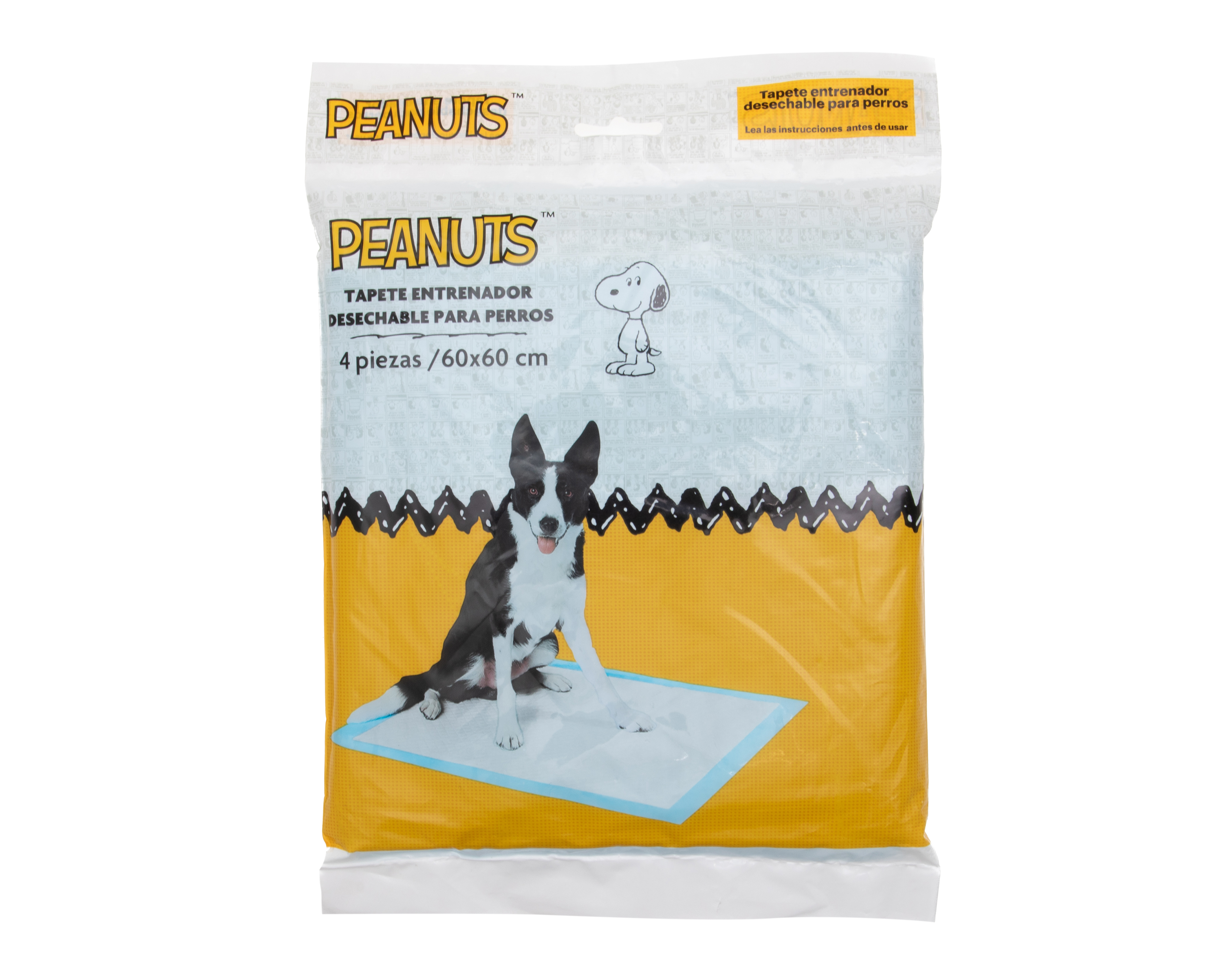 Tapete Entrenador Peanuts Desechable 4 Piezas