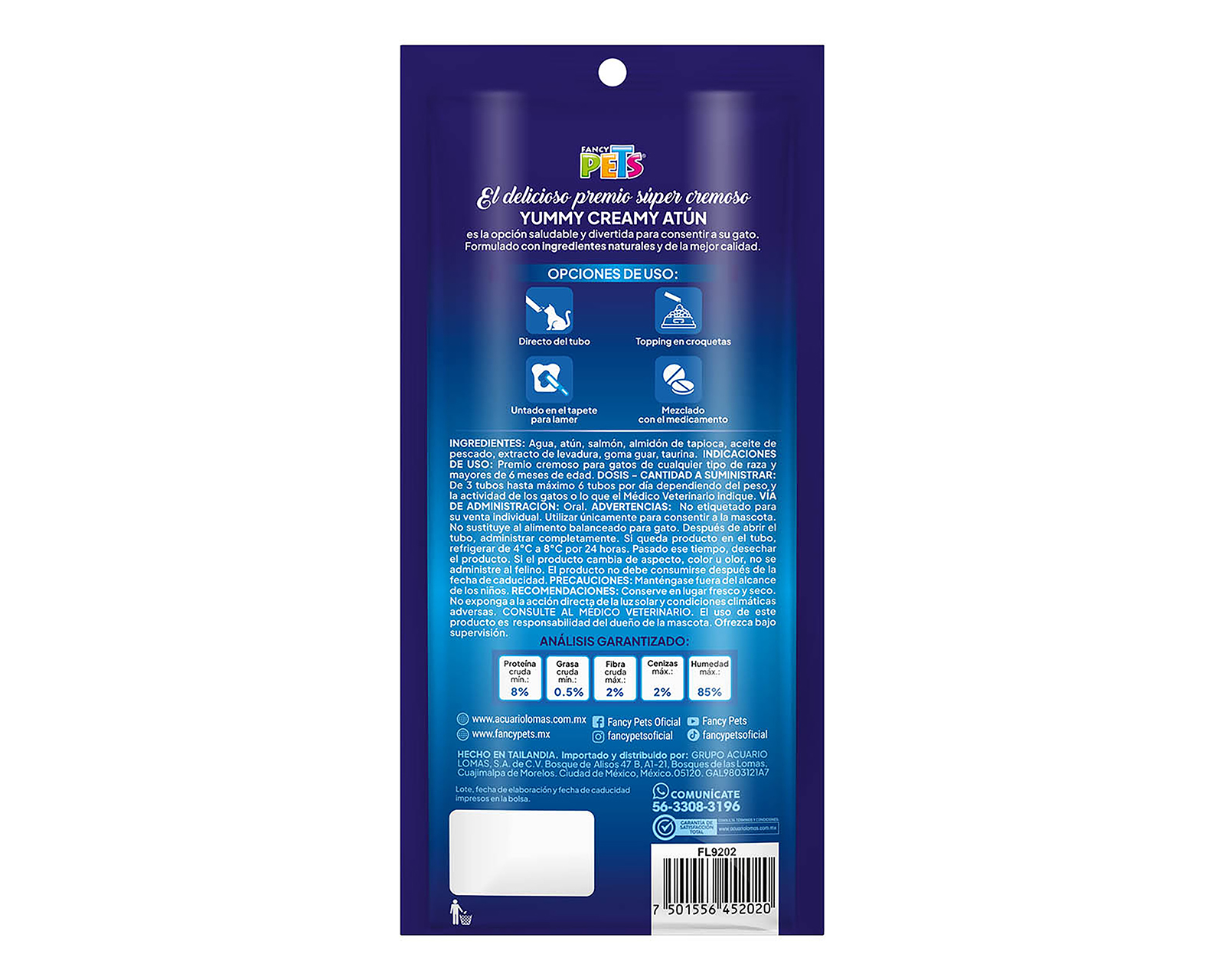 Foto 3 pulgar | Foto 2 | Premio para Gato Fancy Pets Adulto 4 Piezas