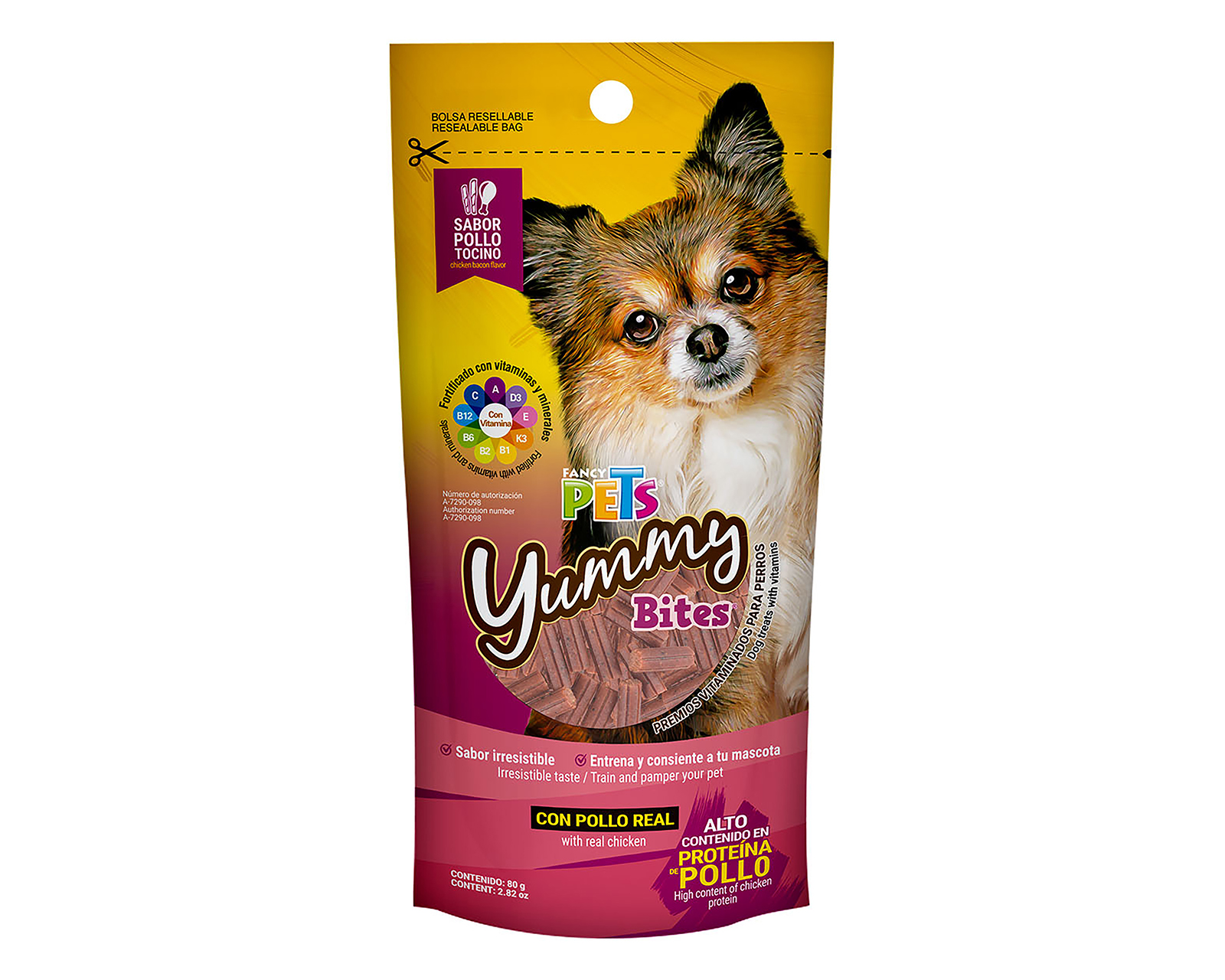 Snack Yummy Bites para Perro Fancy Pets 80 g