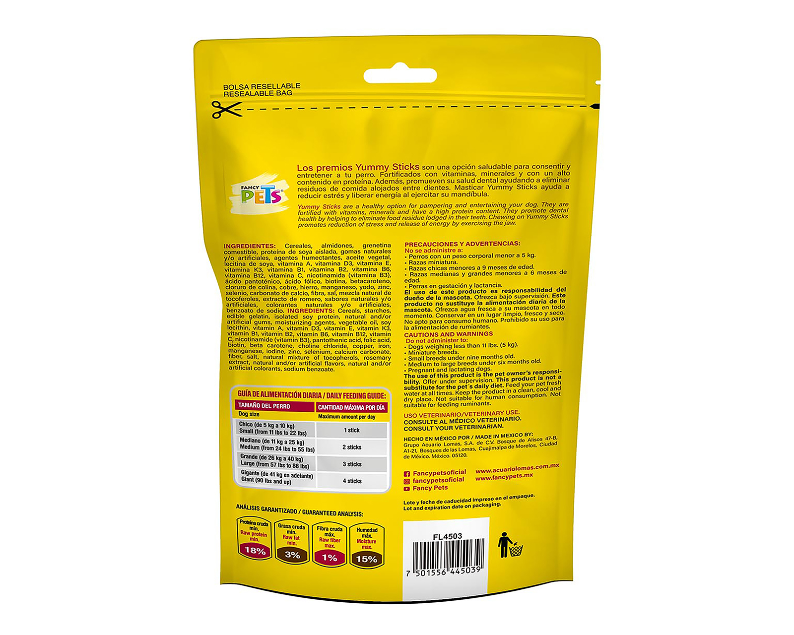 Foto 2 | Foto 2 | Snack Yummy Sticks para Perro Fancy Pets 100 g