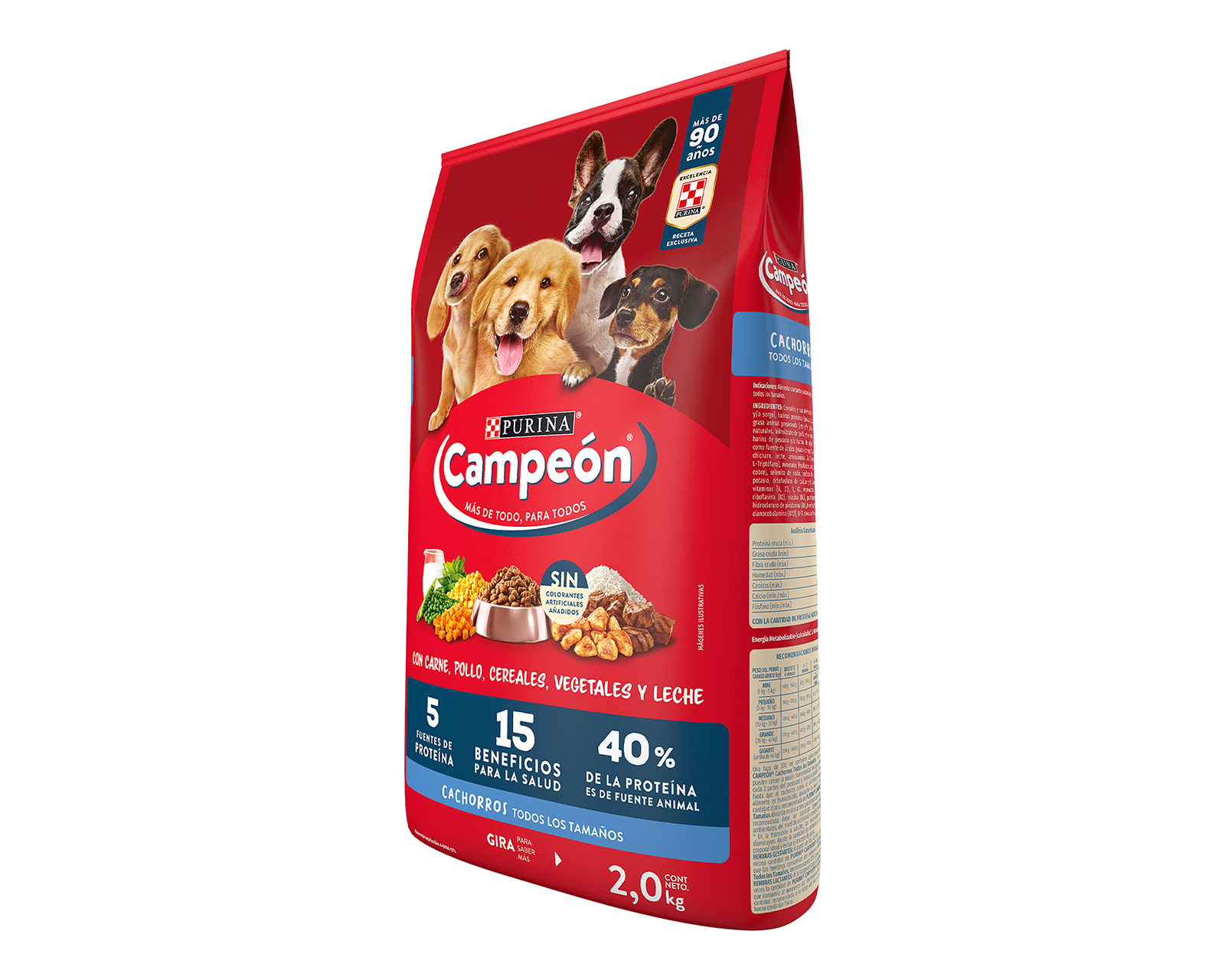 Foto 3 pulgar | Foto 2 | Alimento para Perro Purina Campeón Cachorro 2 Kg