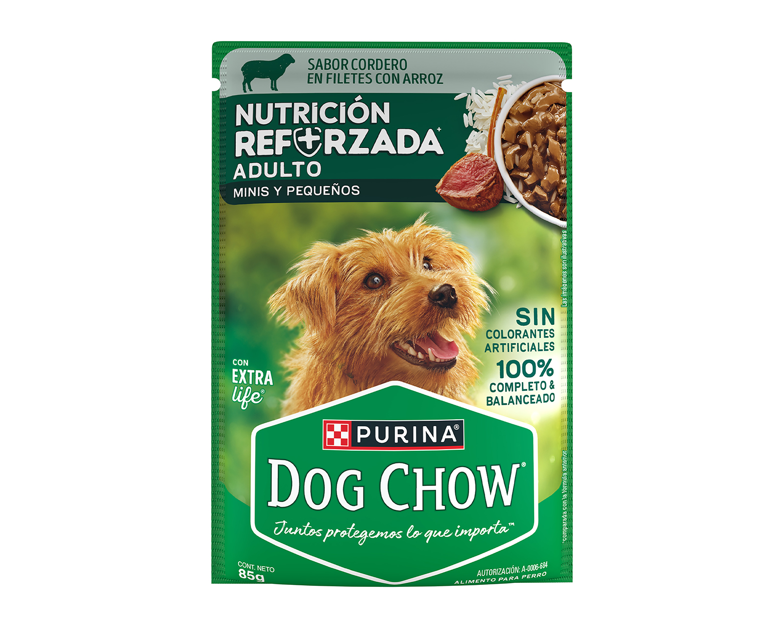 Foto 2 pulgar | Foto 1 | Alimento para Perro Purina Dog Chow Raza Mini y Pequeña 85 g