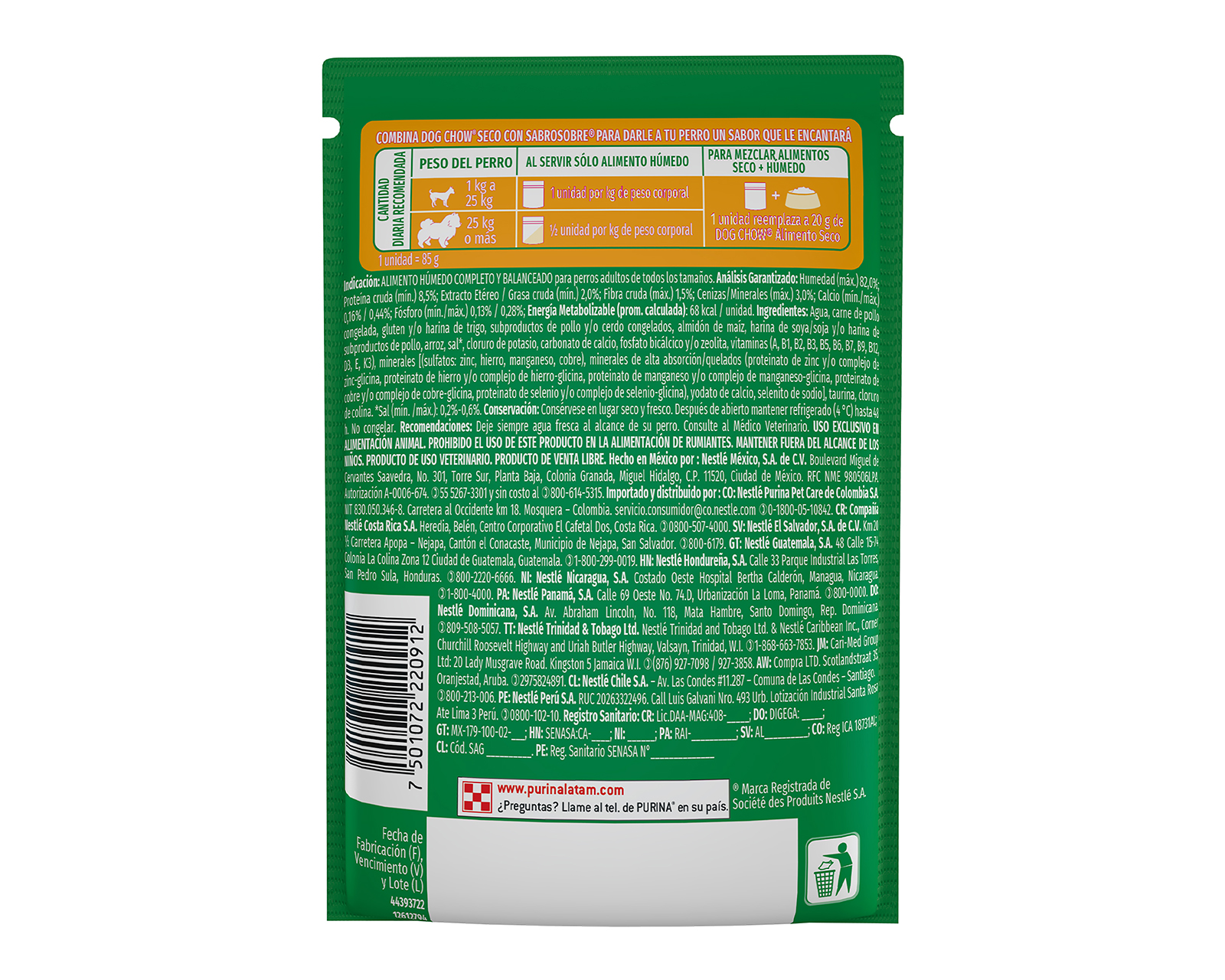 Foto 5 pulgar | Foto 4 | Alimento para Perro Purina Dog Chow Adulto 85 g