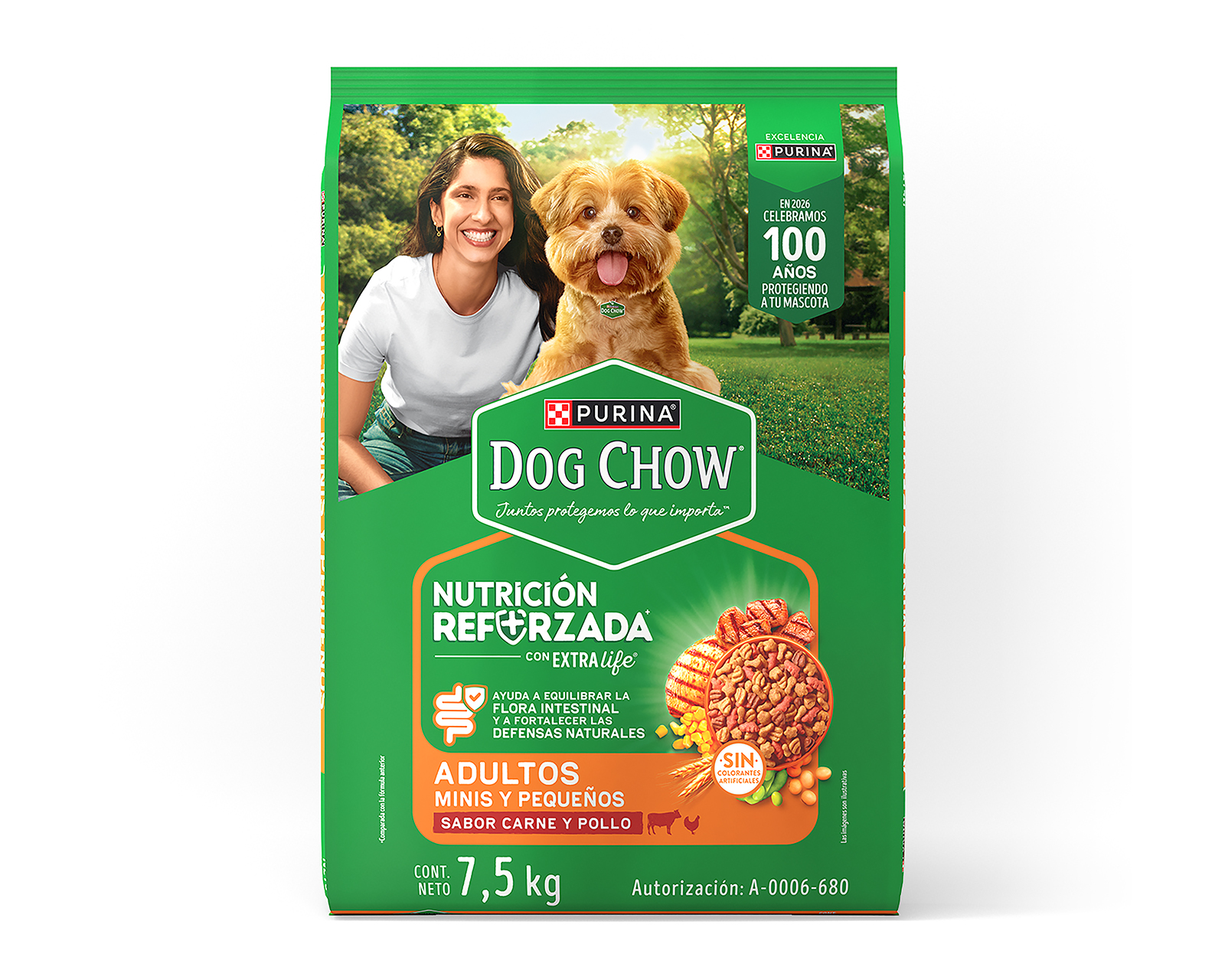 Foto 2 pulgar | Foto 1 | Alimento para Perro Purina Dog Chow Raza Mini 7.5 kg