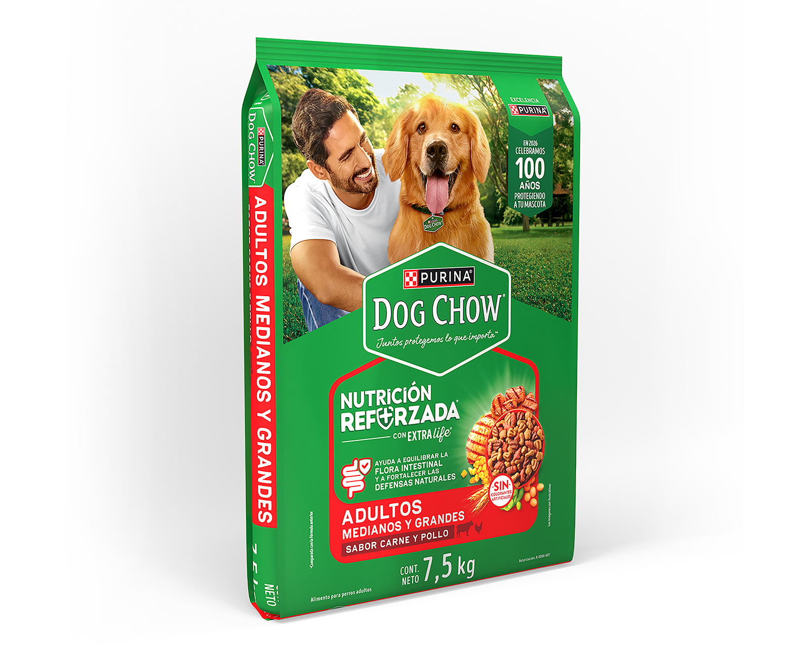 Foto 3 pulgar | Foto 2 | Alimento para Perro Purina Dog Chow Raza Mediana y Grande 7.5 kg
