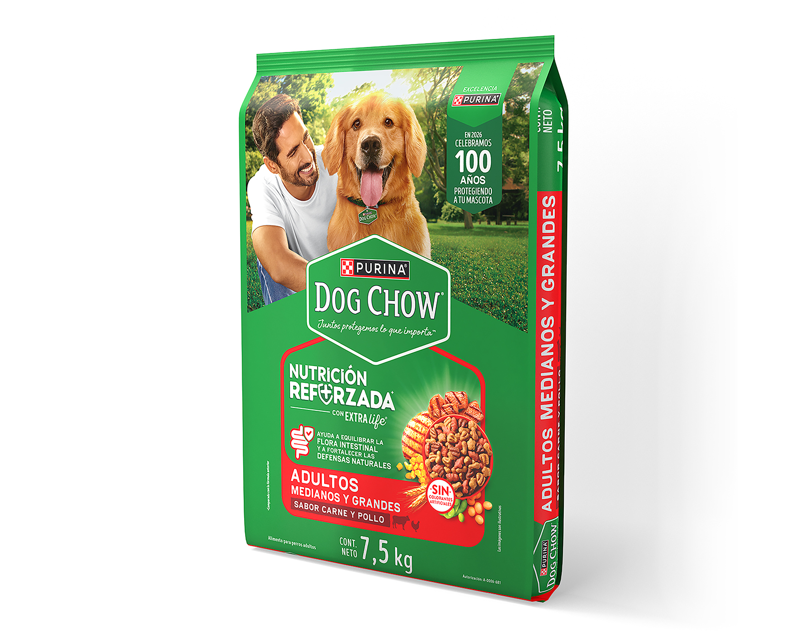 Foto 4 pulgar | Foto 3 | Alimento para Perro Purina Dog Chow Raza Mediana y Grande 7.5 kg
