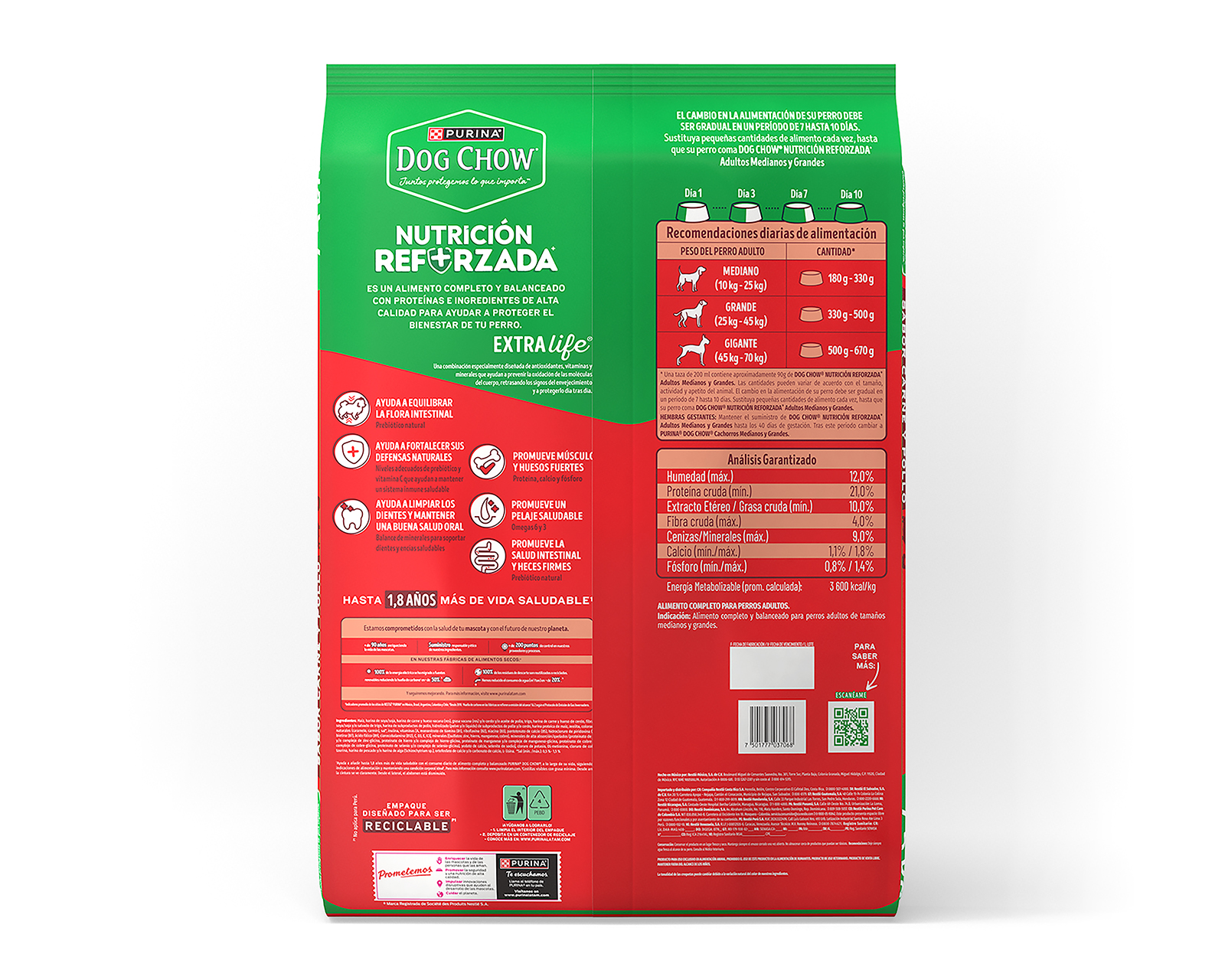 Foto 4 | Foto 4 | Alimento para Perro Purina Dog Chow Raza Mediana y Grande 7.5 kg