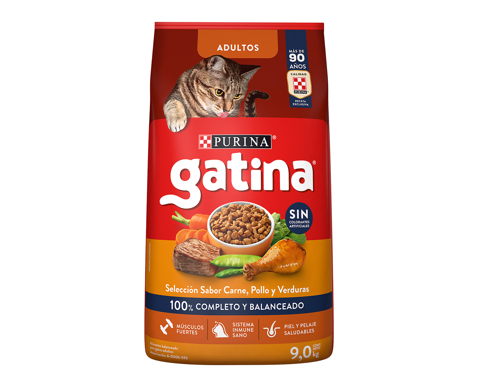 Foto 2 pulgar | Foto 1 | Alimento para Gato Purina Gatina Adulto 9 kg