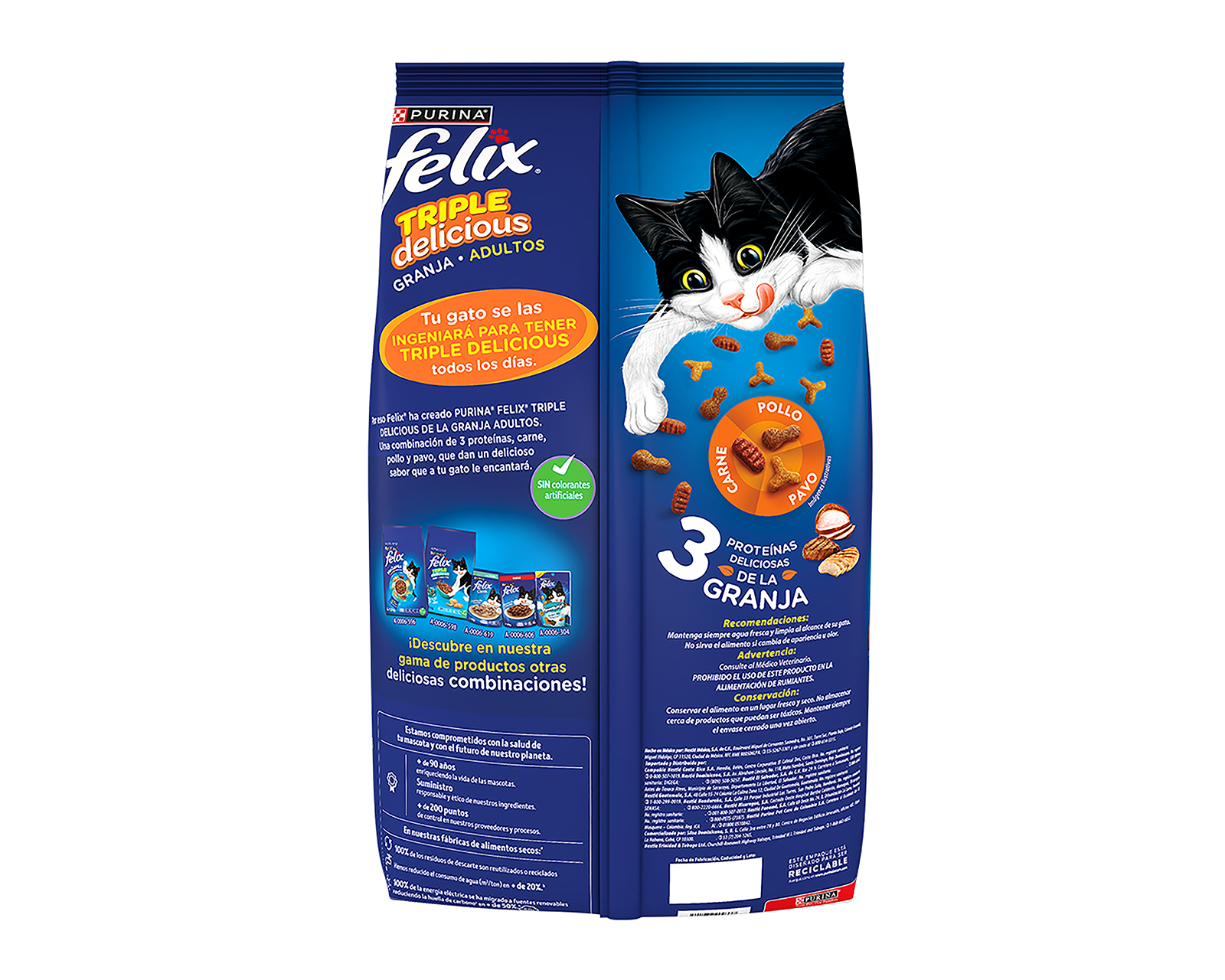 Foto 3 pulgar | Foto 2 | Alimento para Gatos Félix Adultos 10 kg