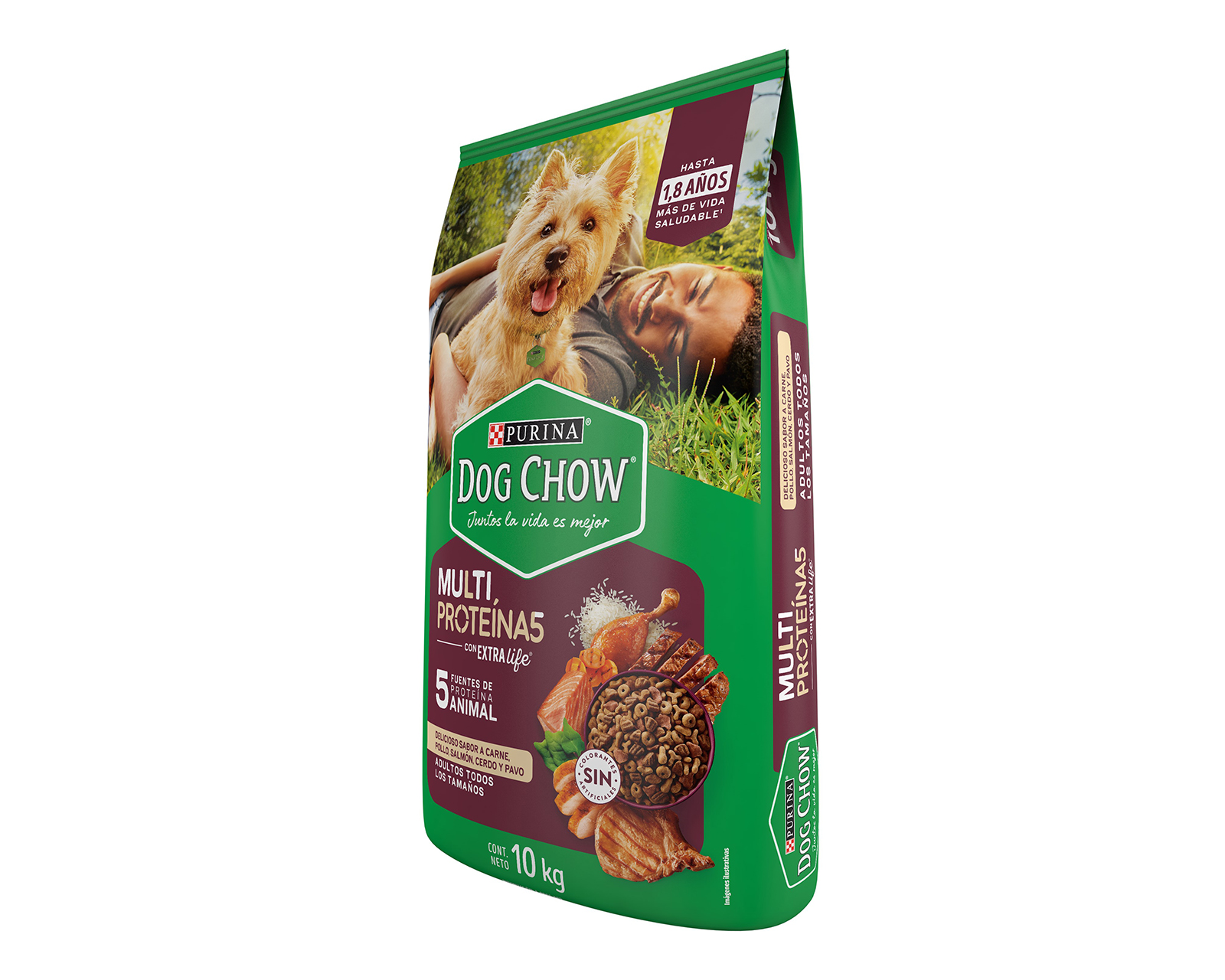 Foto 4 pulgar | Foto 3 | Alimento para Perro Purina Dog Chow Adulto 10 kg
