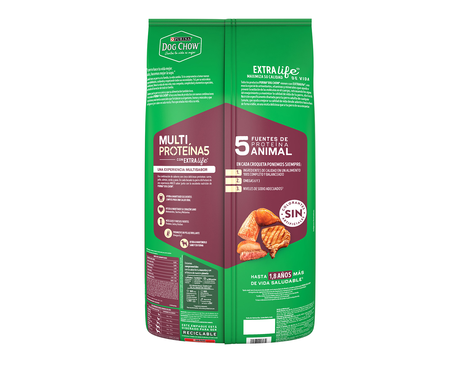 Foto 5 pulgar | Foto 4 | Alimento para Perro Purina Dog Chow Adulto 10 kg