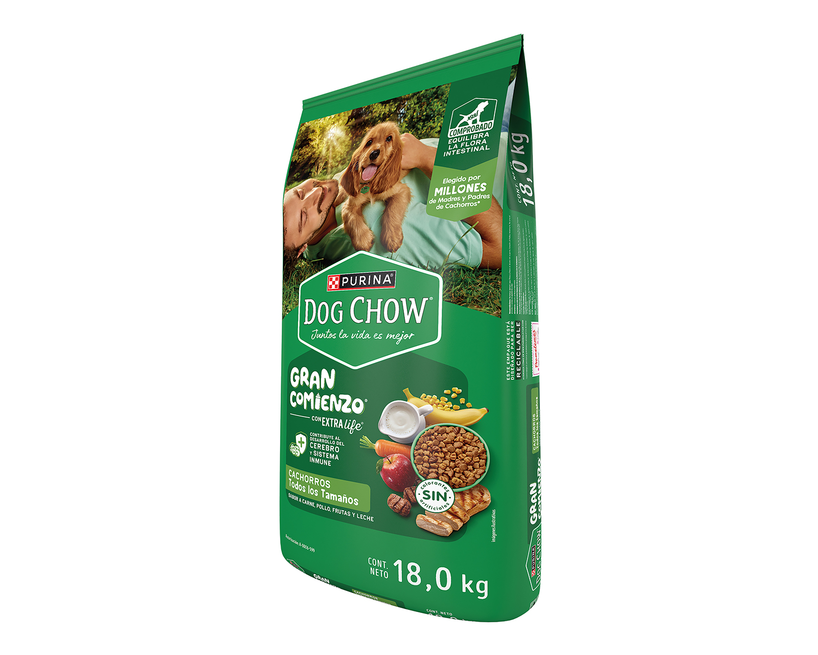 Foto 4 pulgar | Foto 3 | Alimento para Perro Purina Dog Chow Cachorro 18 Kg