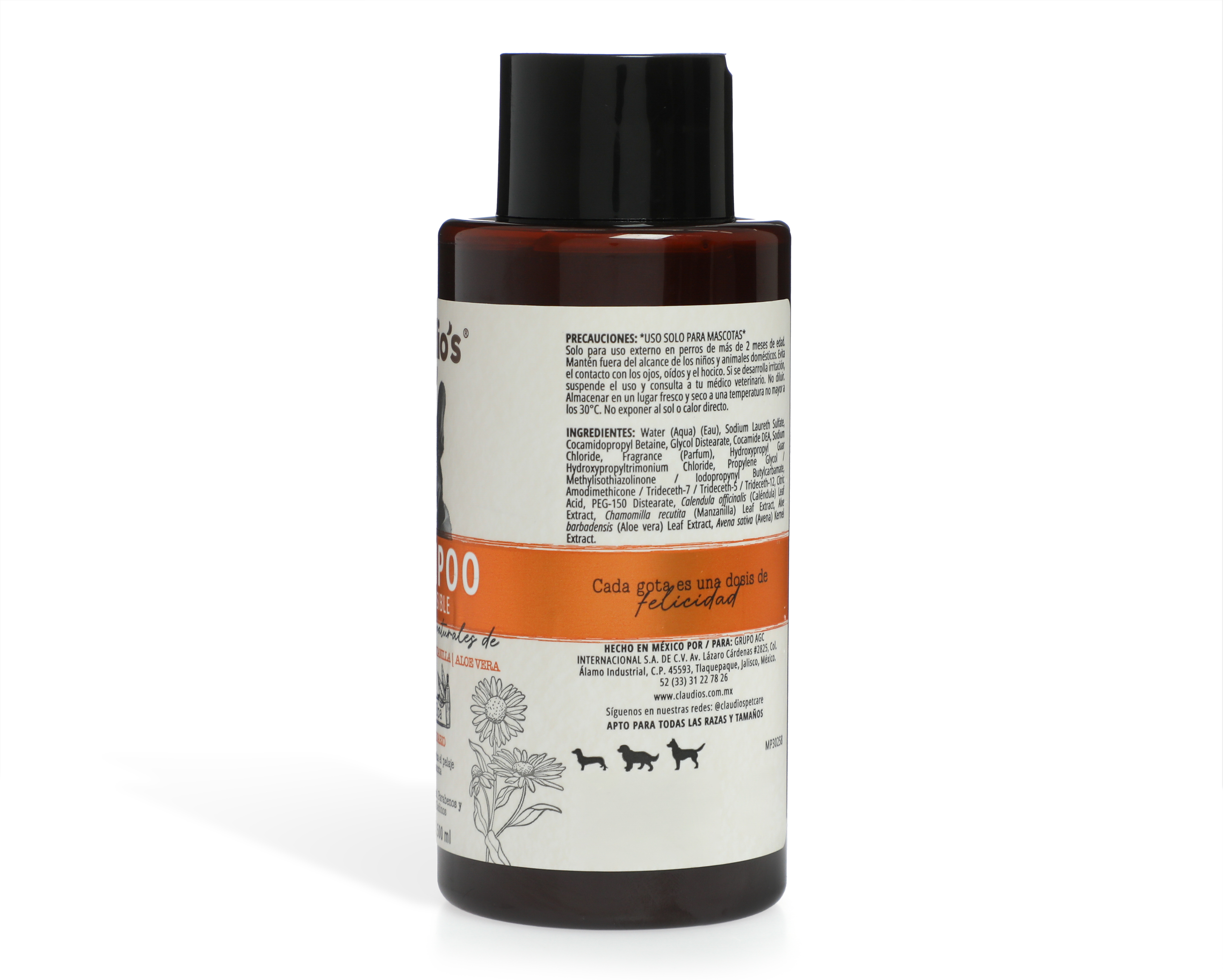 Foto 3 pulgar | Foto 2 | Shampoo para Perro Claudio's para Piel Sensible 500 ml