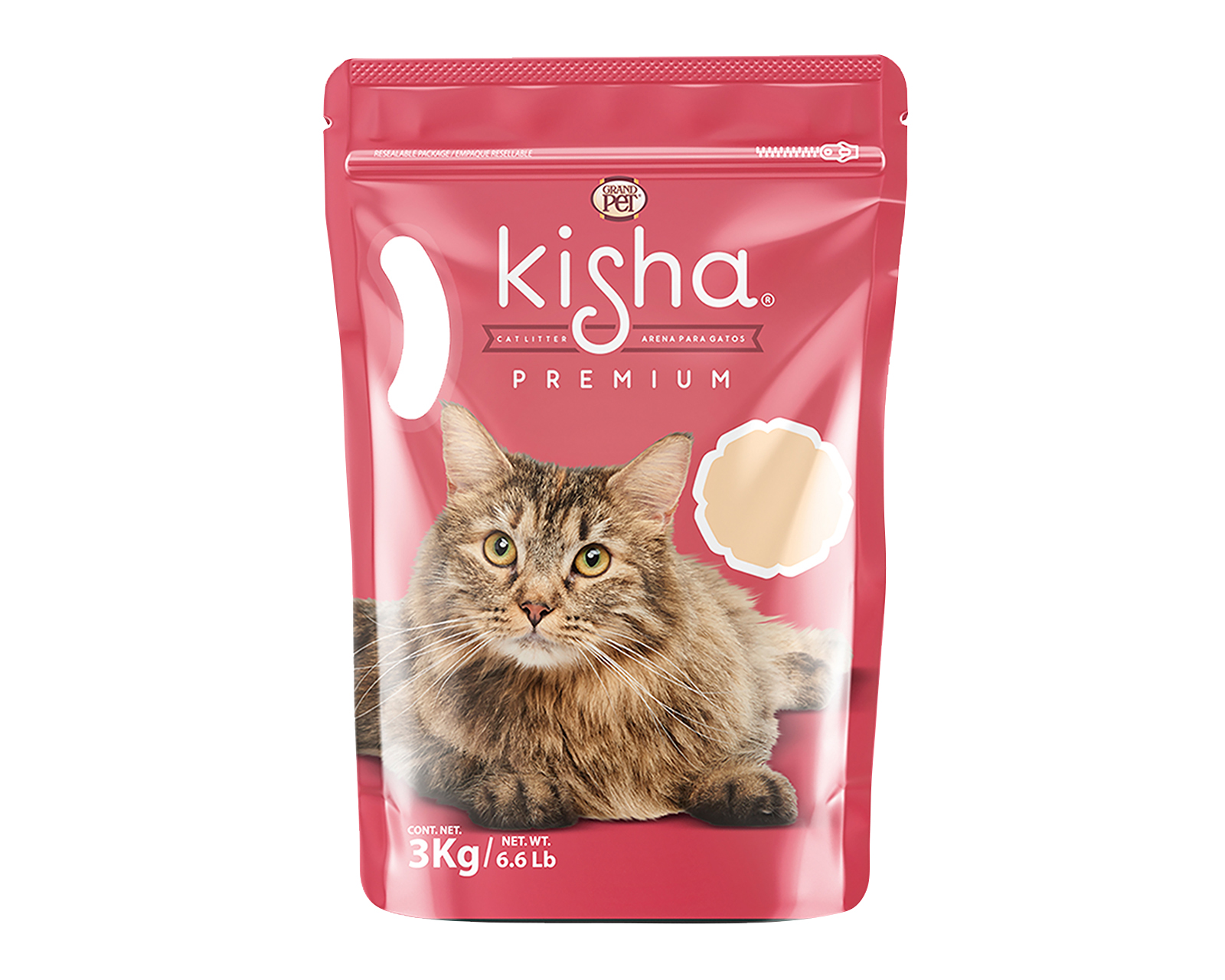 Foto 2 pulgar | Foto 1 | Arena Kisha para Gatos 3 KG