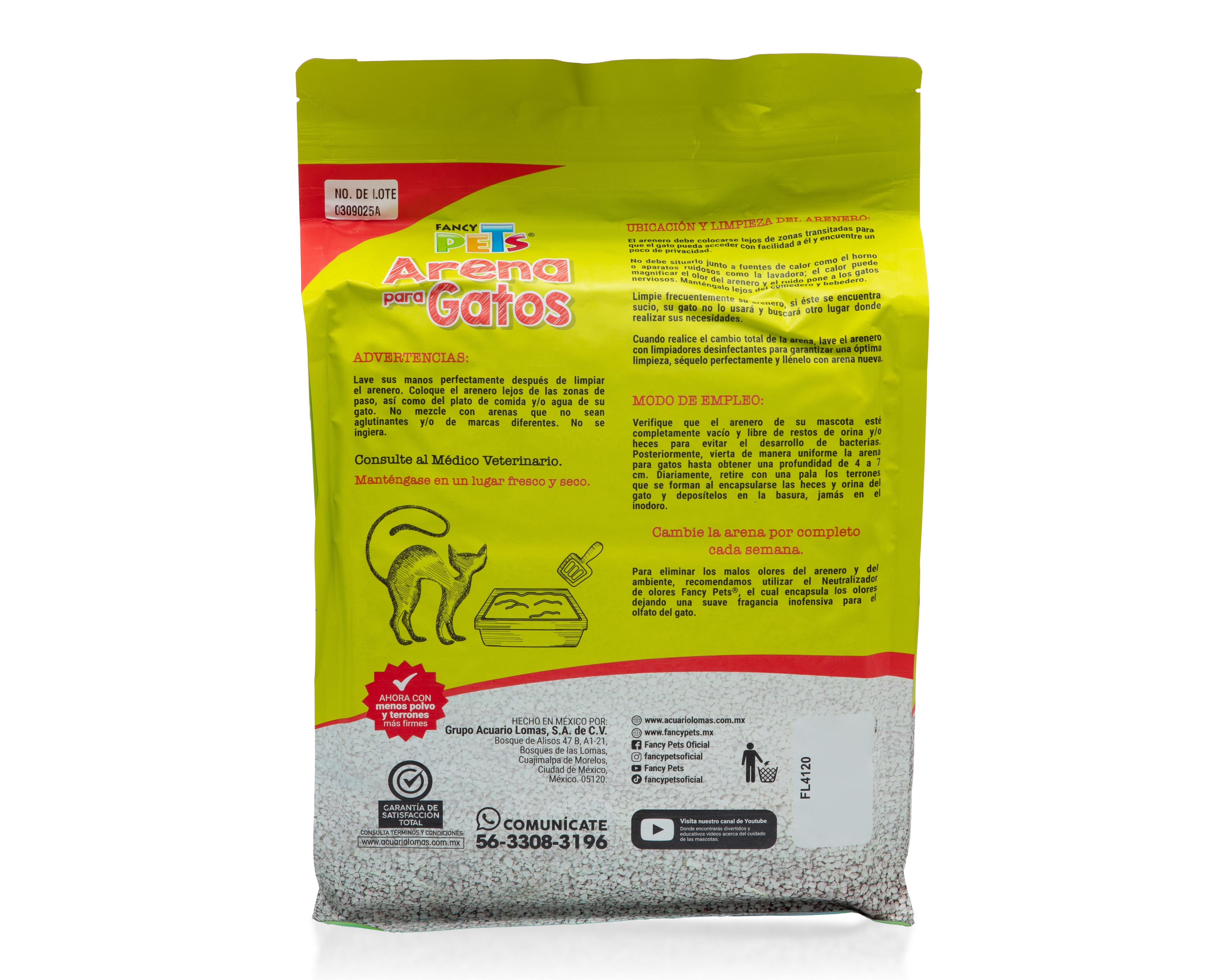 Foto 3 pulgar | Foto 2 | Arena para Gato Fancy Pets 7.5 kg