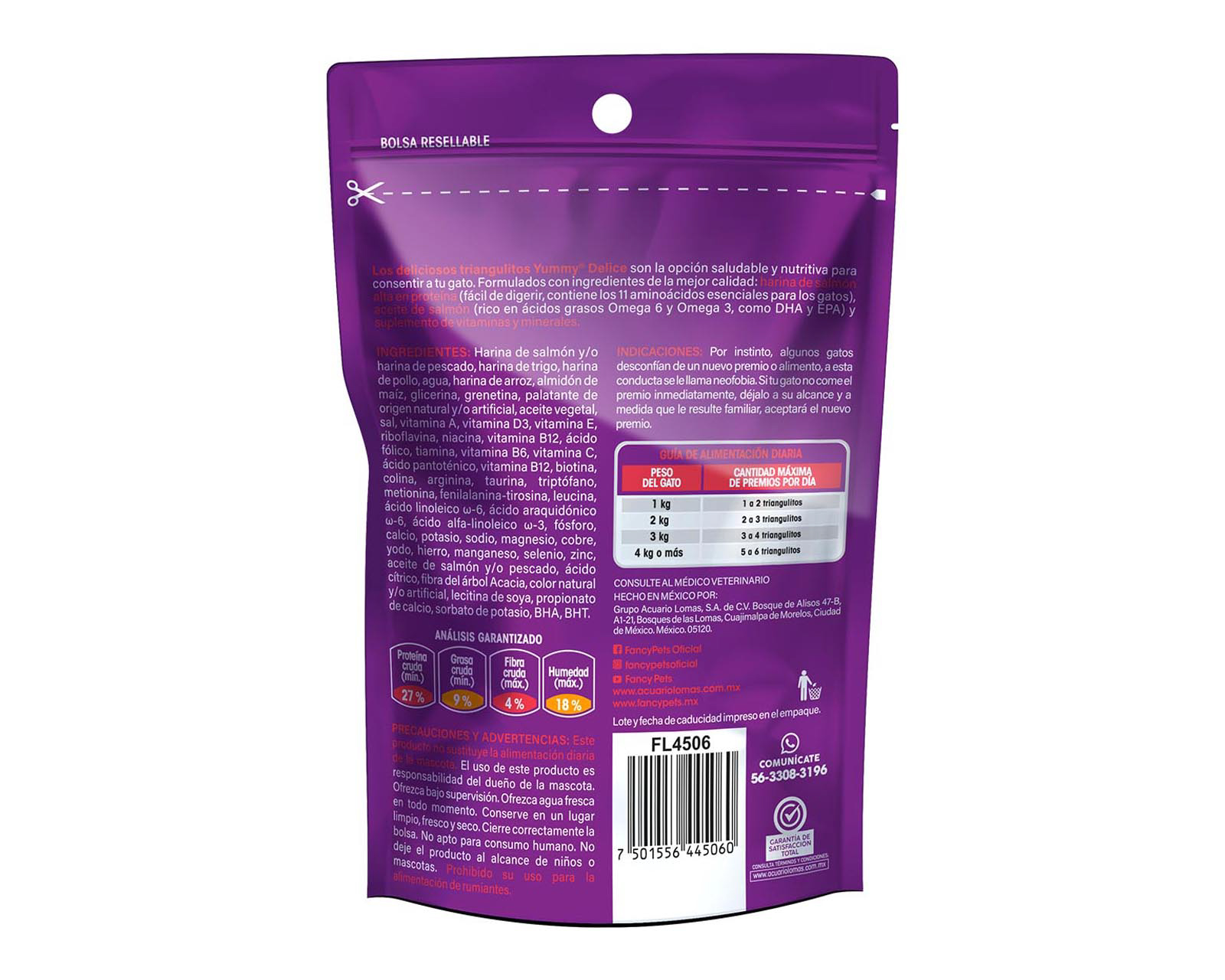 Foto 2 | Foto 2 | Premio para Gato Yummy Delice Salmón Fancy Pets 60 g